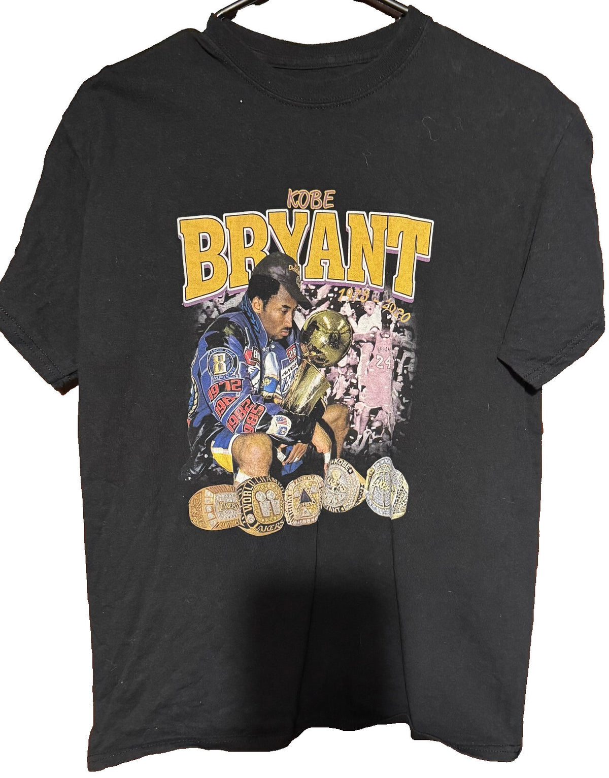 Los Angeles Lakers Kobe Bryant T-Shirt Men Sz L ? Black