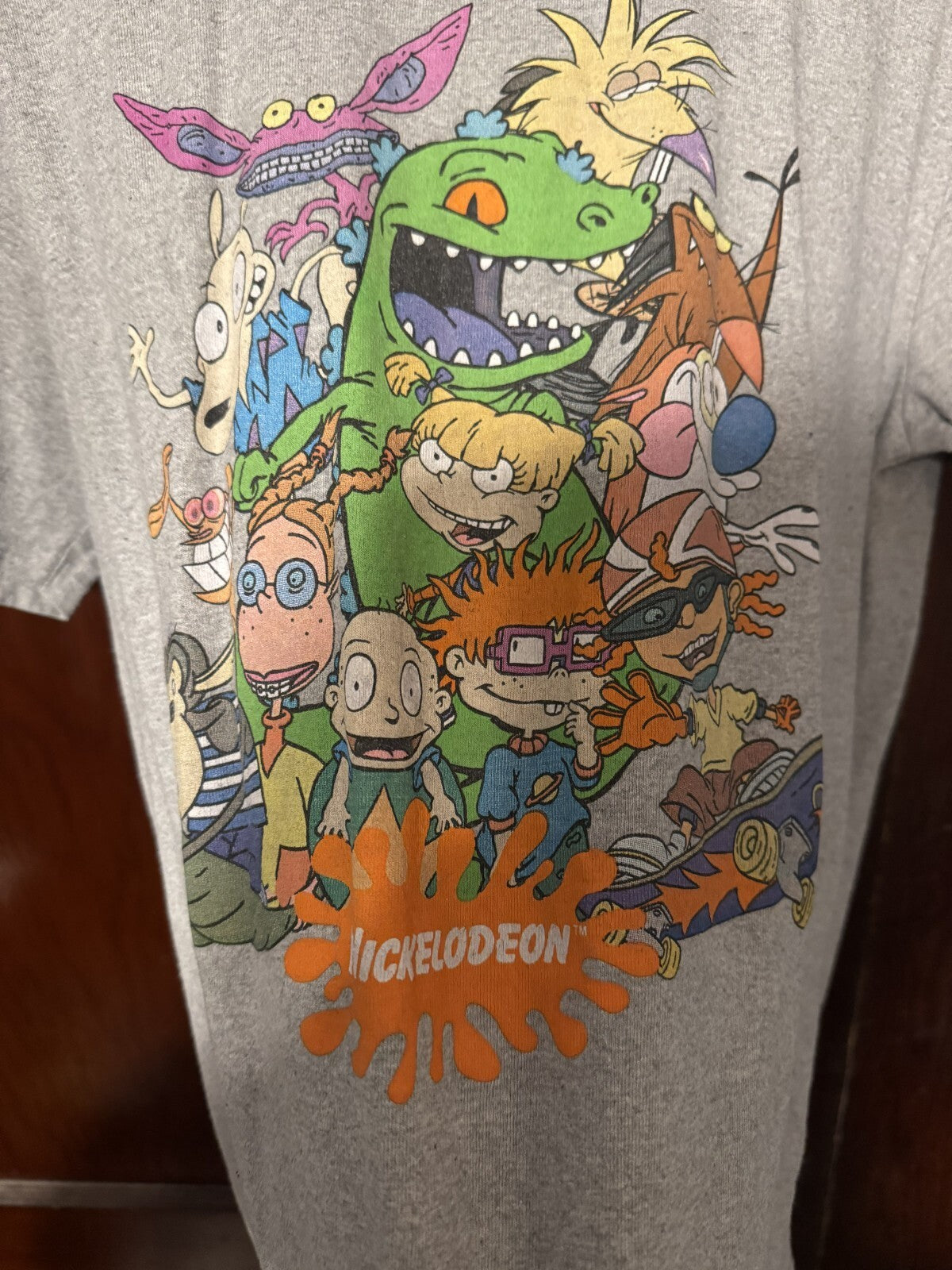 Nickelodeon T-Shirt Men L Gray Rugrats