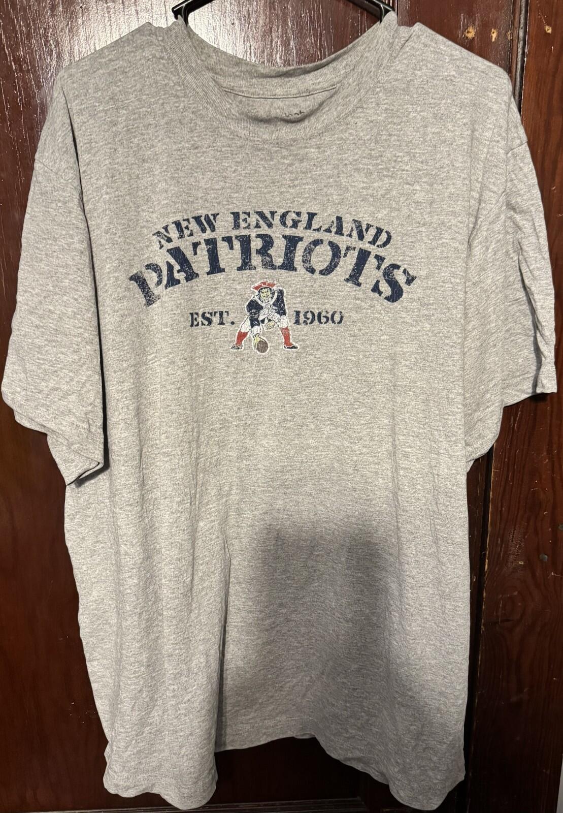 New England Patriots Reebok T-Shirt Men XL ? Gray T-Shirt