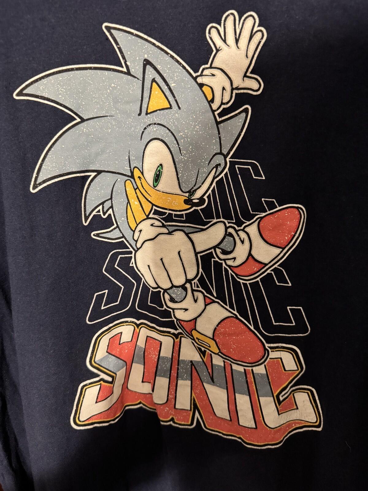 Sonic the Hedgehog Character T-Shirt Men's Size XXL Blue