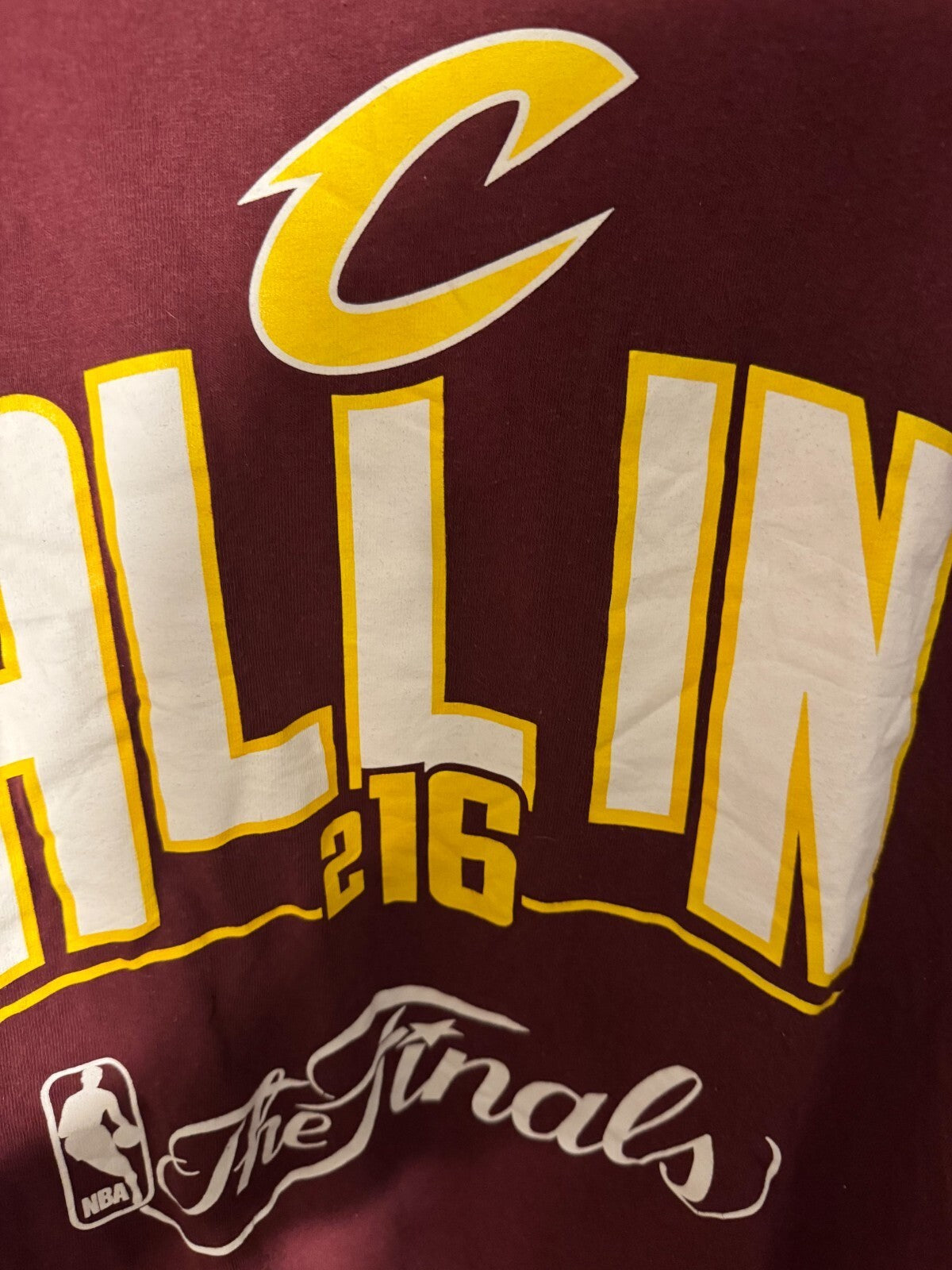 Cleveland Cavaliers Cavs Red 2016 NBA Finals T-Shirt Men Size XL