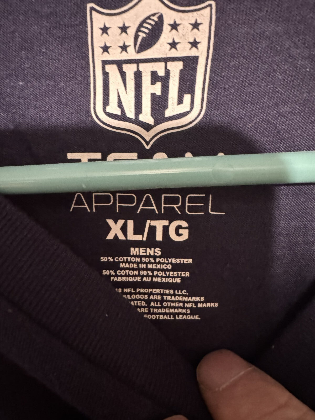 New England Patriots T-Shirt Men XL Blue New With Tags
