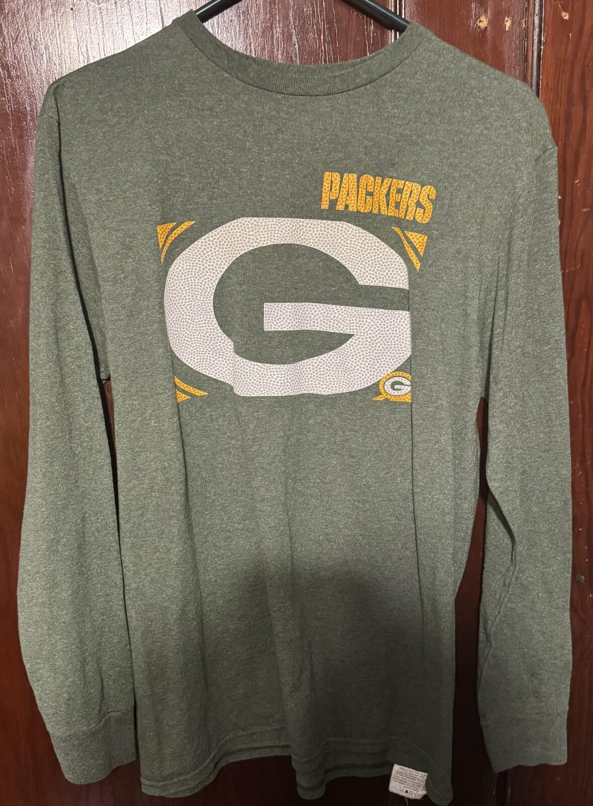 Green Bay Packers Long Sleeve T-shirt Size Men's M Green