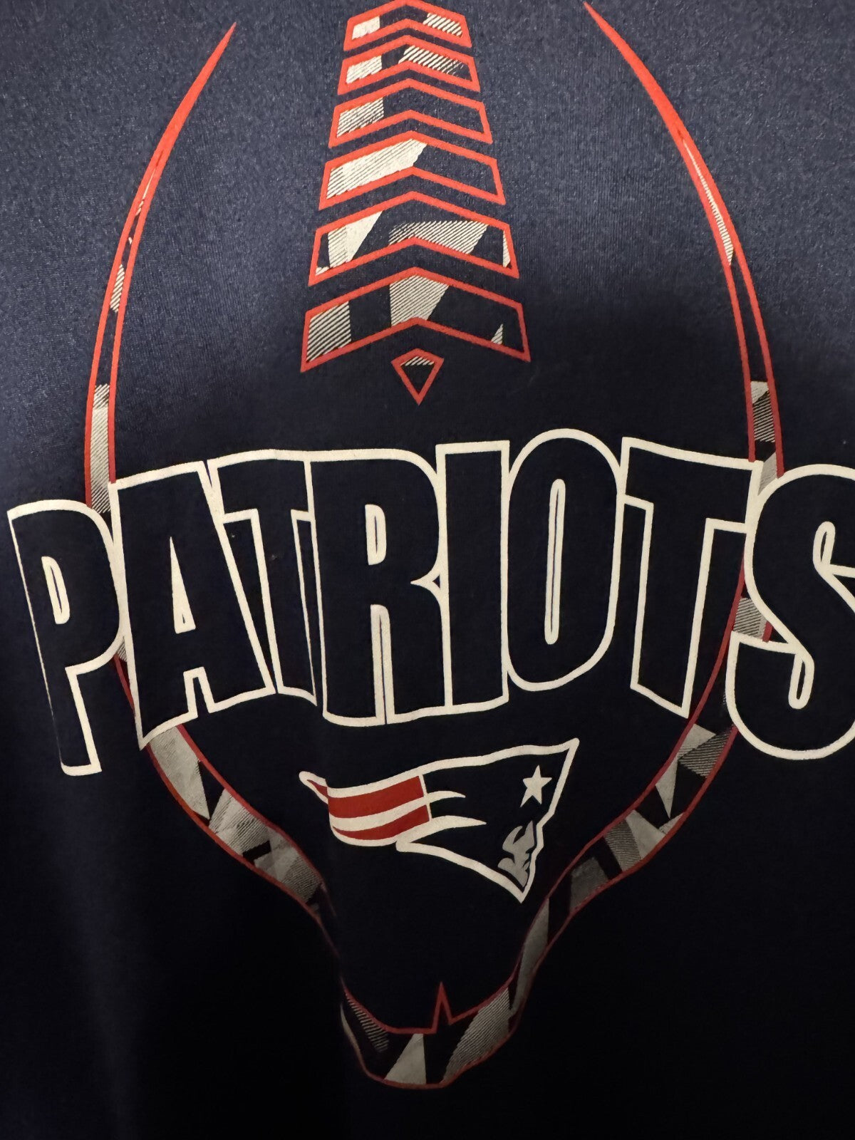 New England Patriots L/S T-Shirt Men M Blue Nike Tee NFL