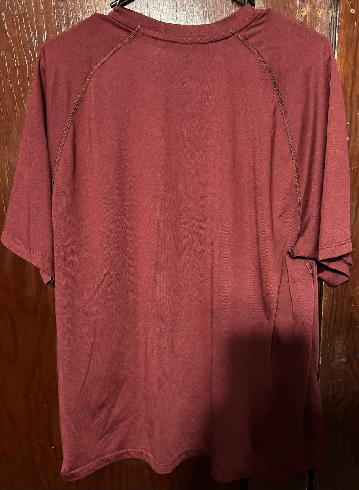 UMass Minutemen S/S Baseball Adidas T-shirt Men's L Red