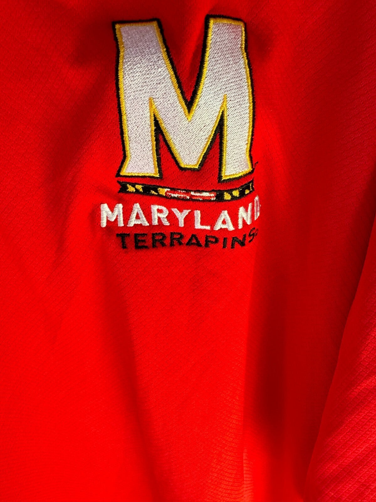 Maryland Terps Champion Men XL Polo Shirt NEW WITH TAGS Red