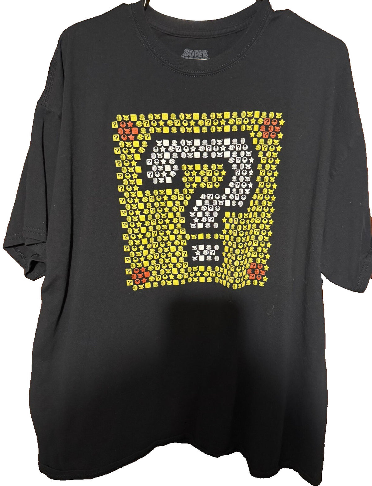 Super Mario Brothers Characters T Shirt Men's Size XXL Black