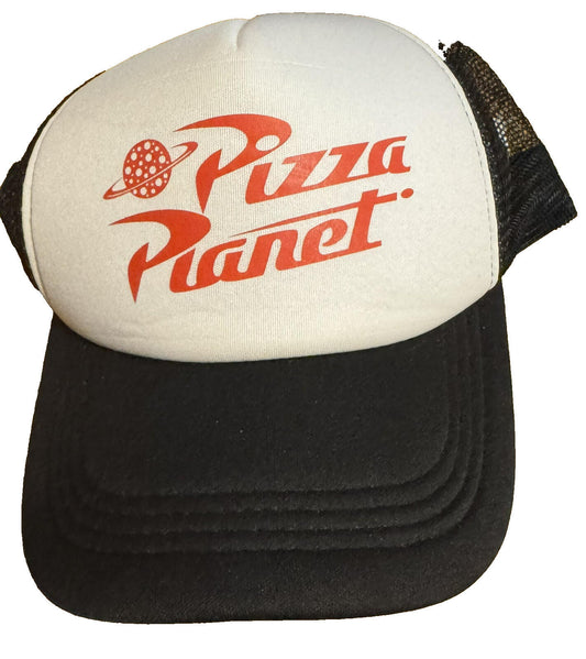 Pizza Planet Toy Story Trucker Hat Black OSFA New Without Tags