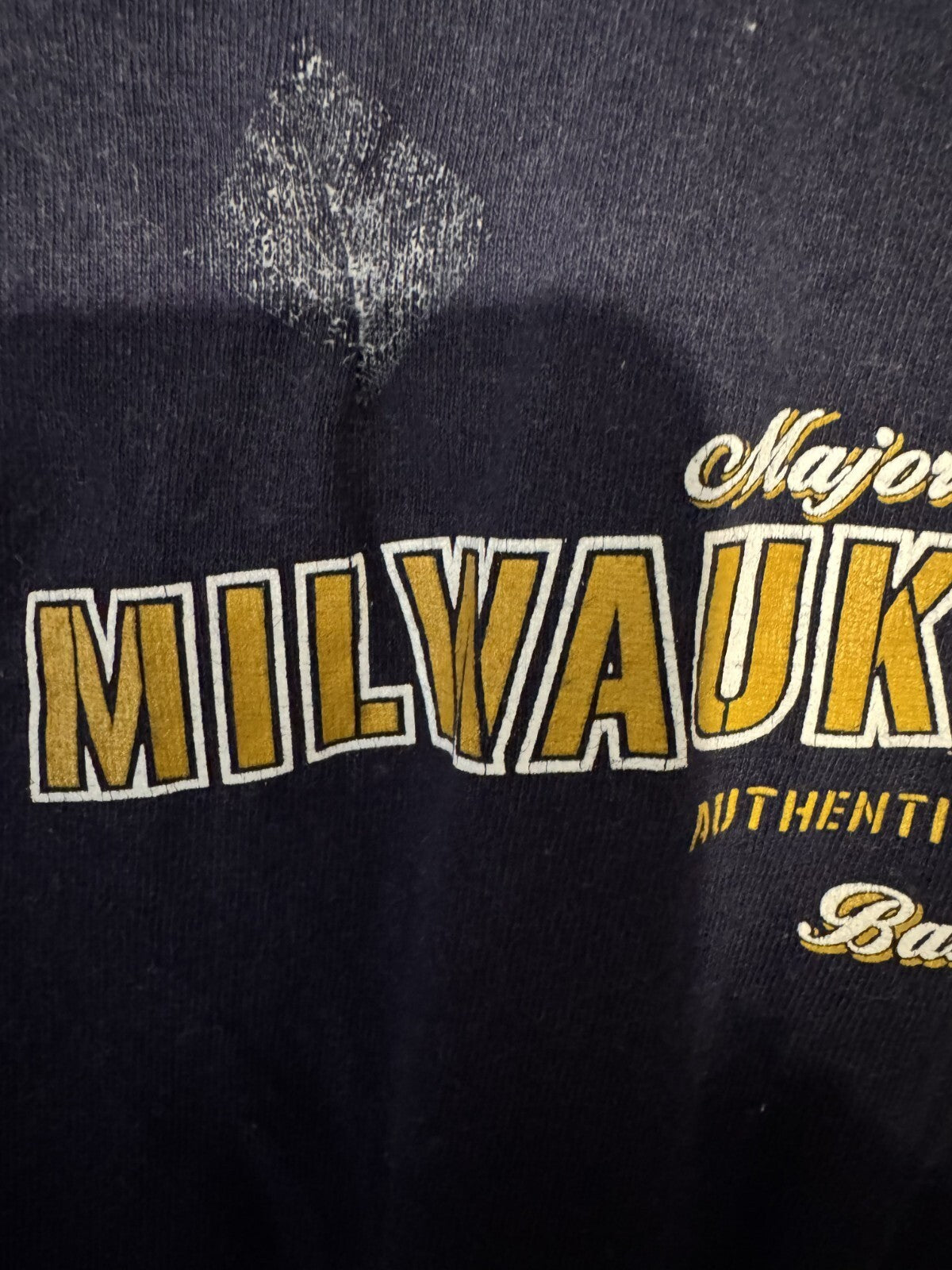 Milwaukee Brewers Majestic Kid's Size XL T-Shirt Blue