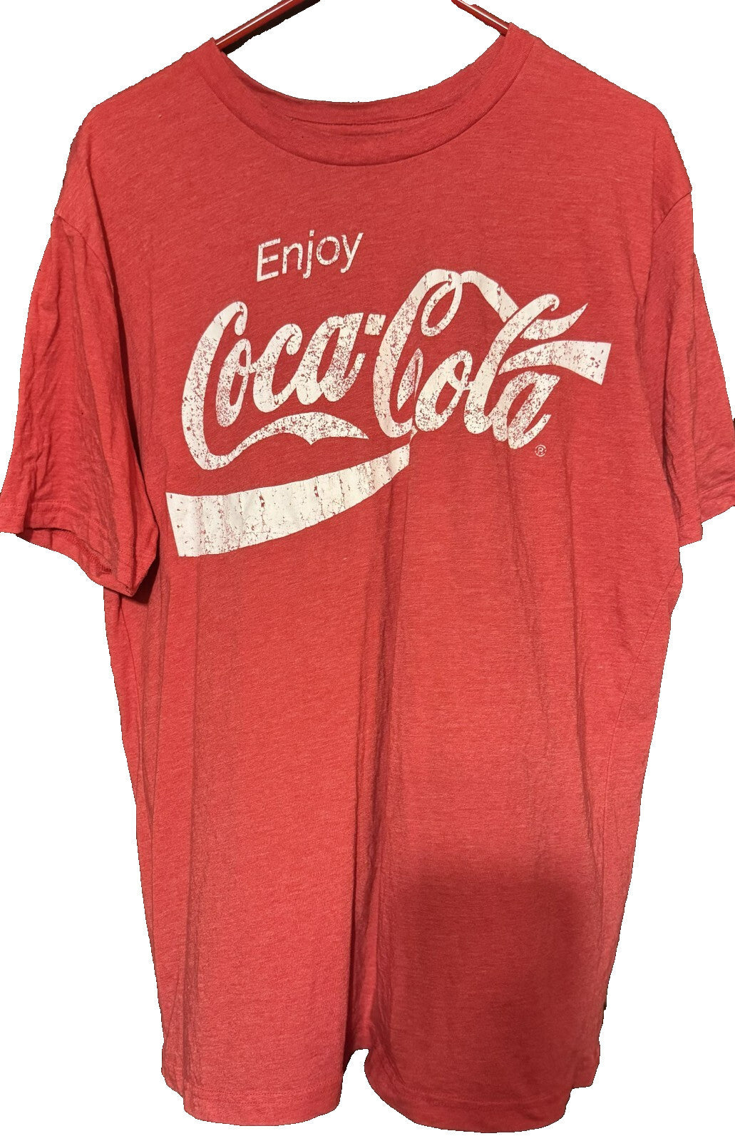 Coca Cola Classic Logo Men's Size XL Red T-Shirt Coke