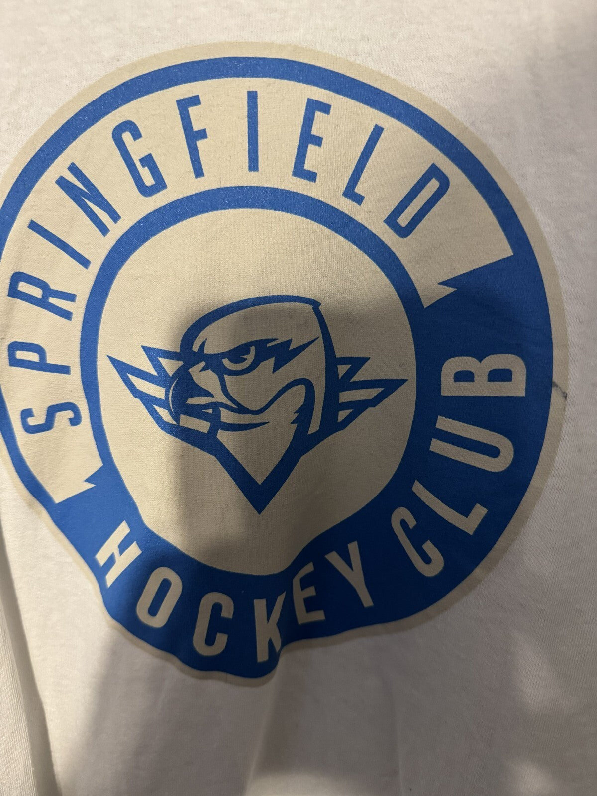 Springfield Thunderbirds Tee Shirt White Men's Size L