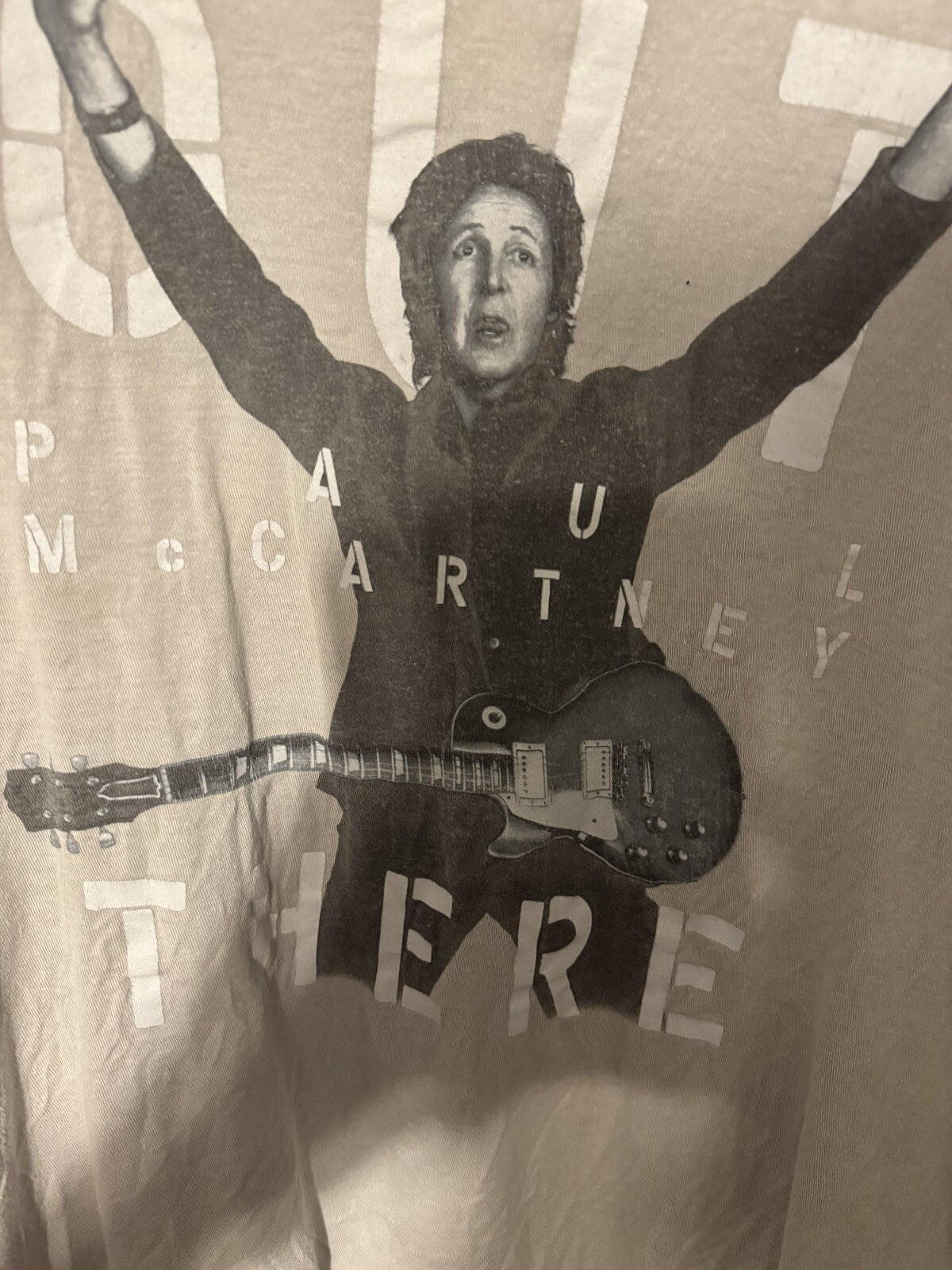 Paul McCartney 2013 Out There Tour T-shirt Gray Men's size XL