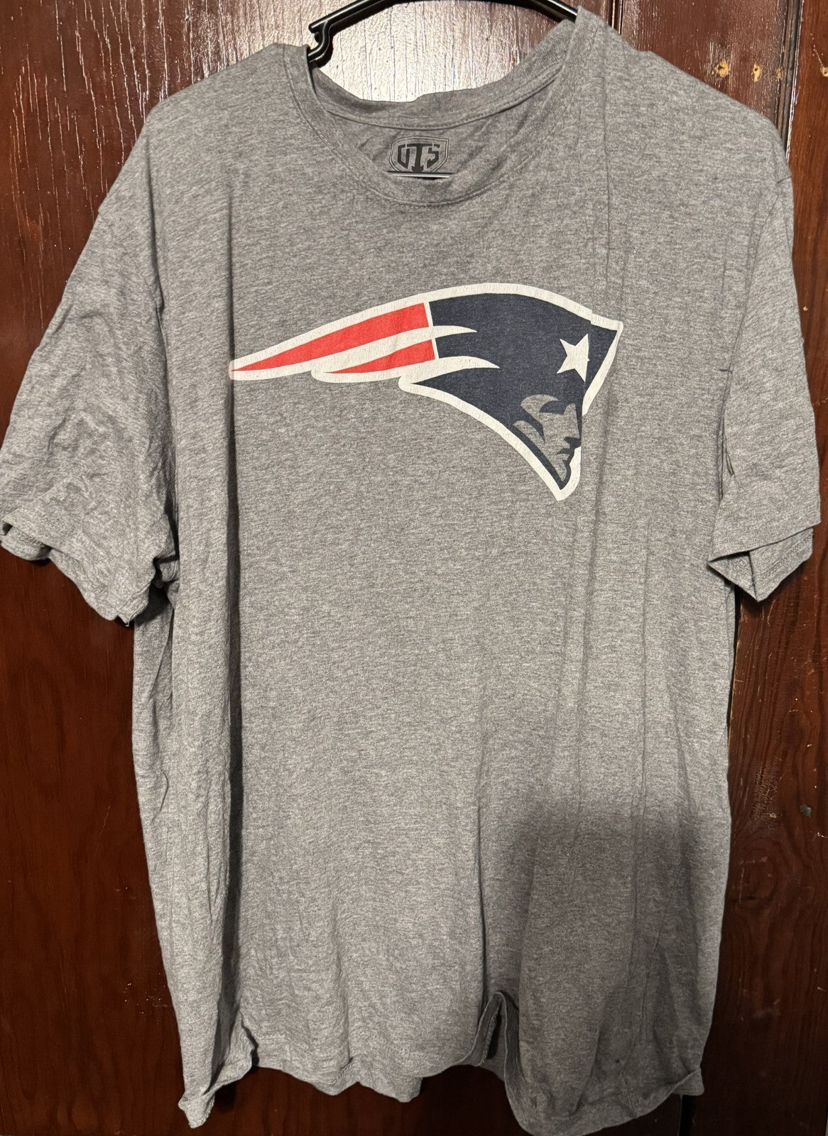New England Patriots T-Shirt Men XL Gray NFL Football