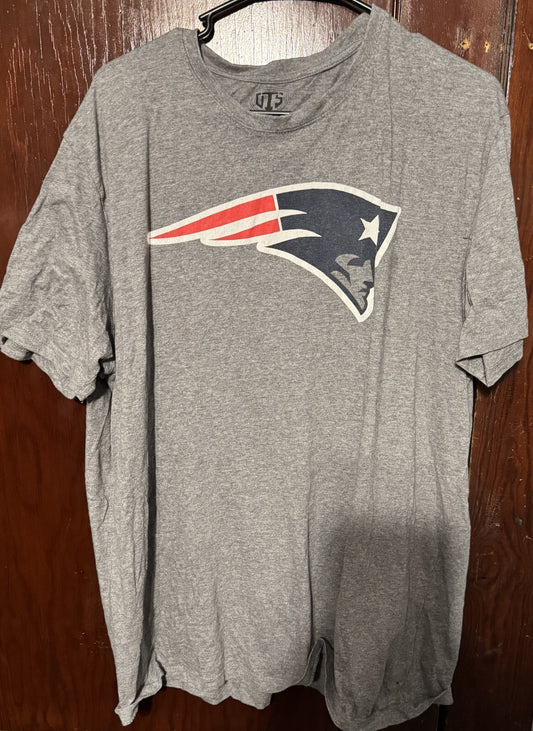 New England Patriots T-Shirt Men XL Gray NFL Football