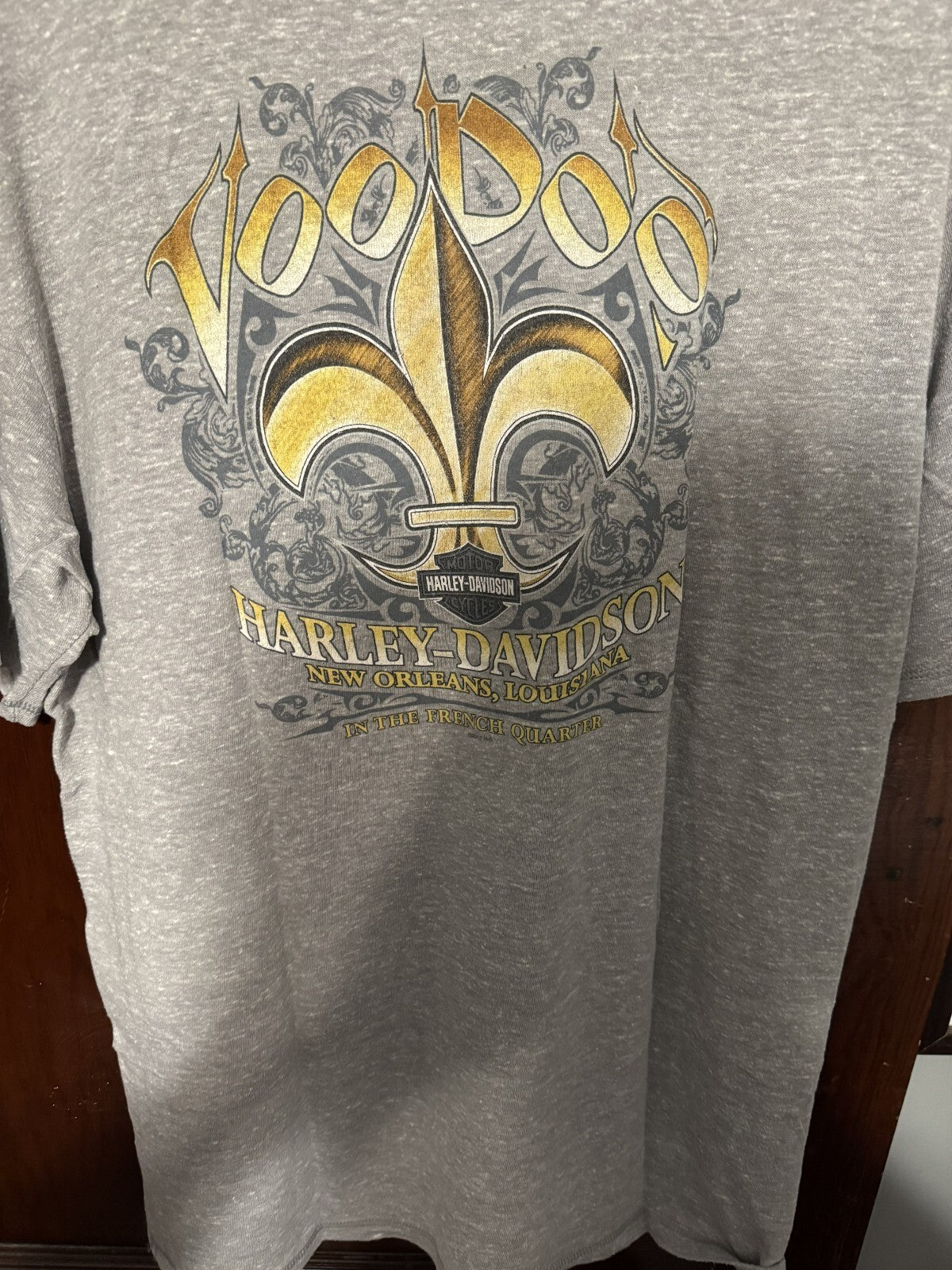 Harley-Davidson T-Shirt New Orleans Men's Sz XL Gray Harley