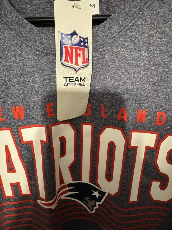 New england patriots long sleeve t shirt men xl blue new with tags