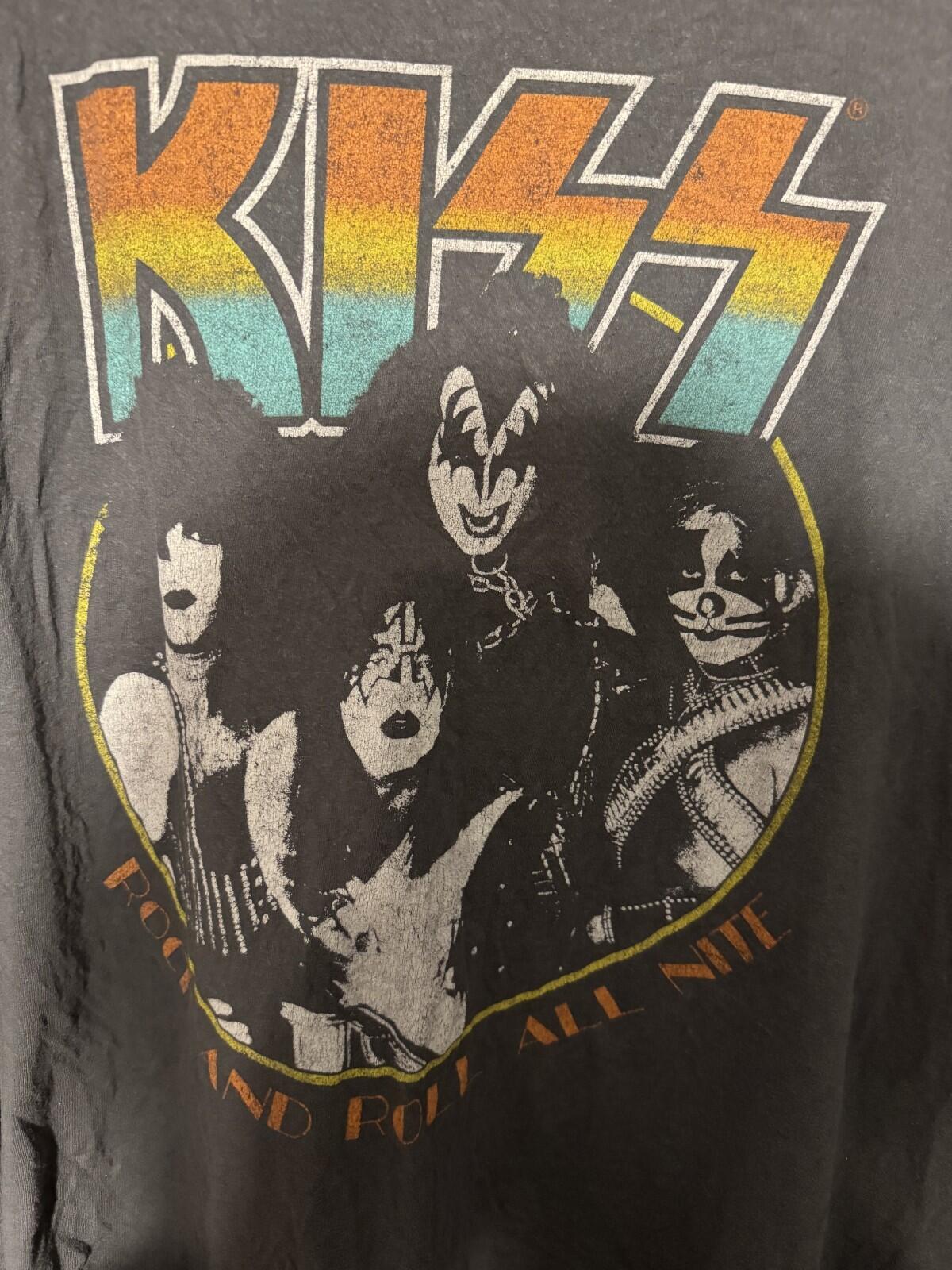 Kiss Rock and Roll All Nite t-shirt Gray Men's size XXL
