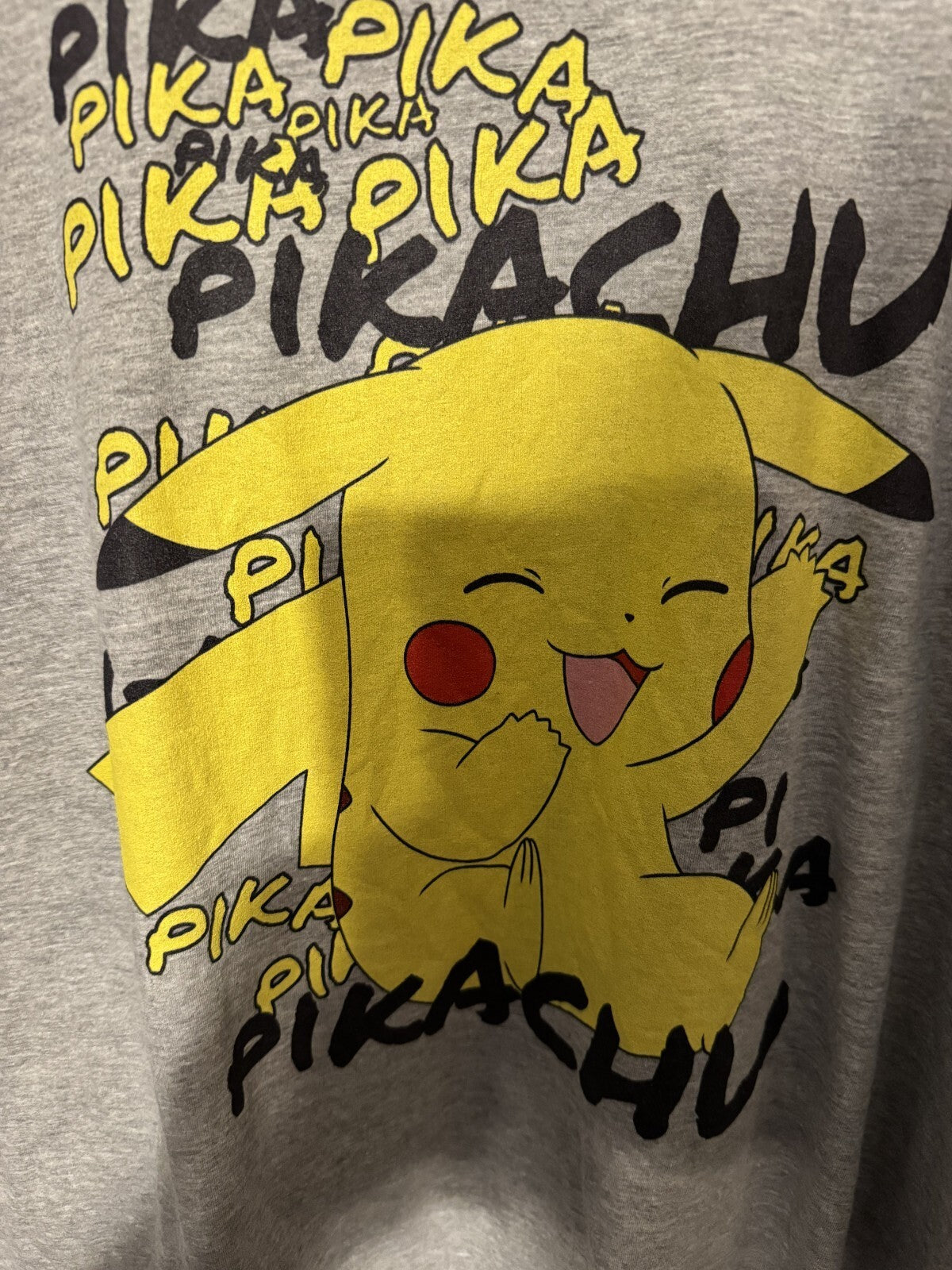Pokemon Pikachu Logo T-Shirt Men's Size XL (?) Gray