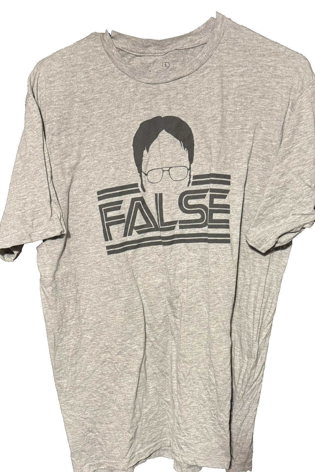 The Office Dwight Schrute T Shirt Gray Men's Size L