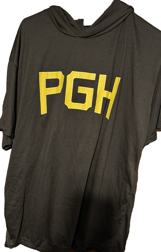 Pittsburgh Pirates Black S/S Hooded T-Shirt Men’s Size XL