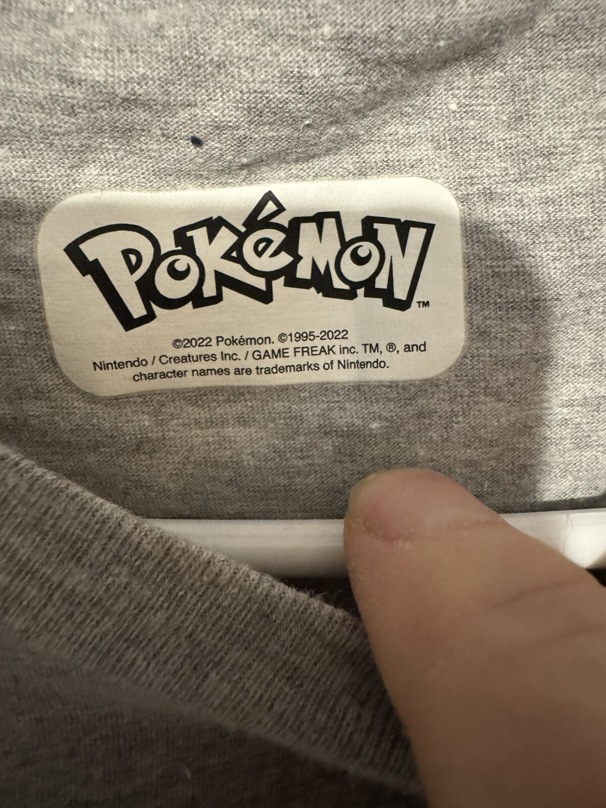 Pokemon Pikachu Logo T-Shirt Men's Size XL (?) Gray