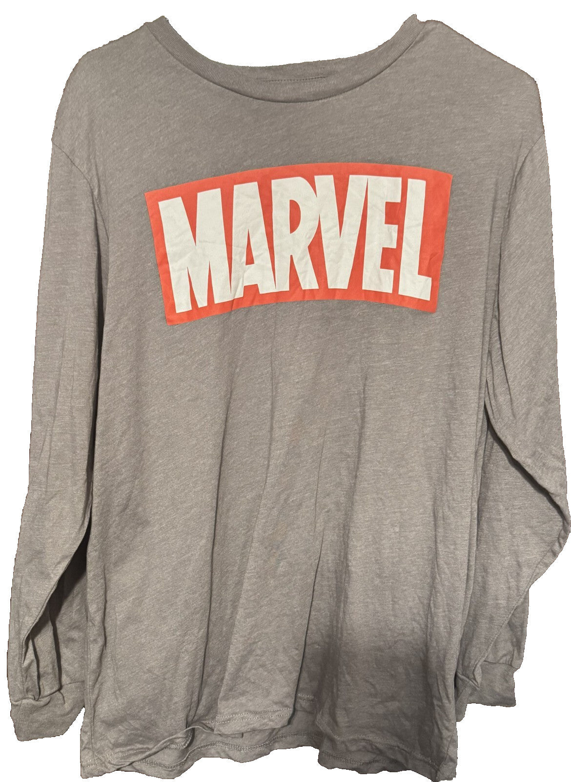 Marvel Long Sleeve T-shirt Men Size Extra Large Gray