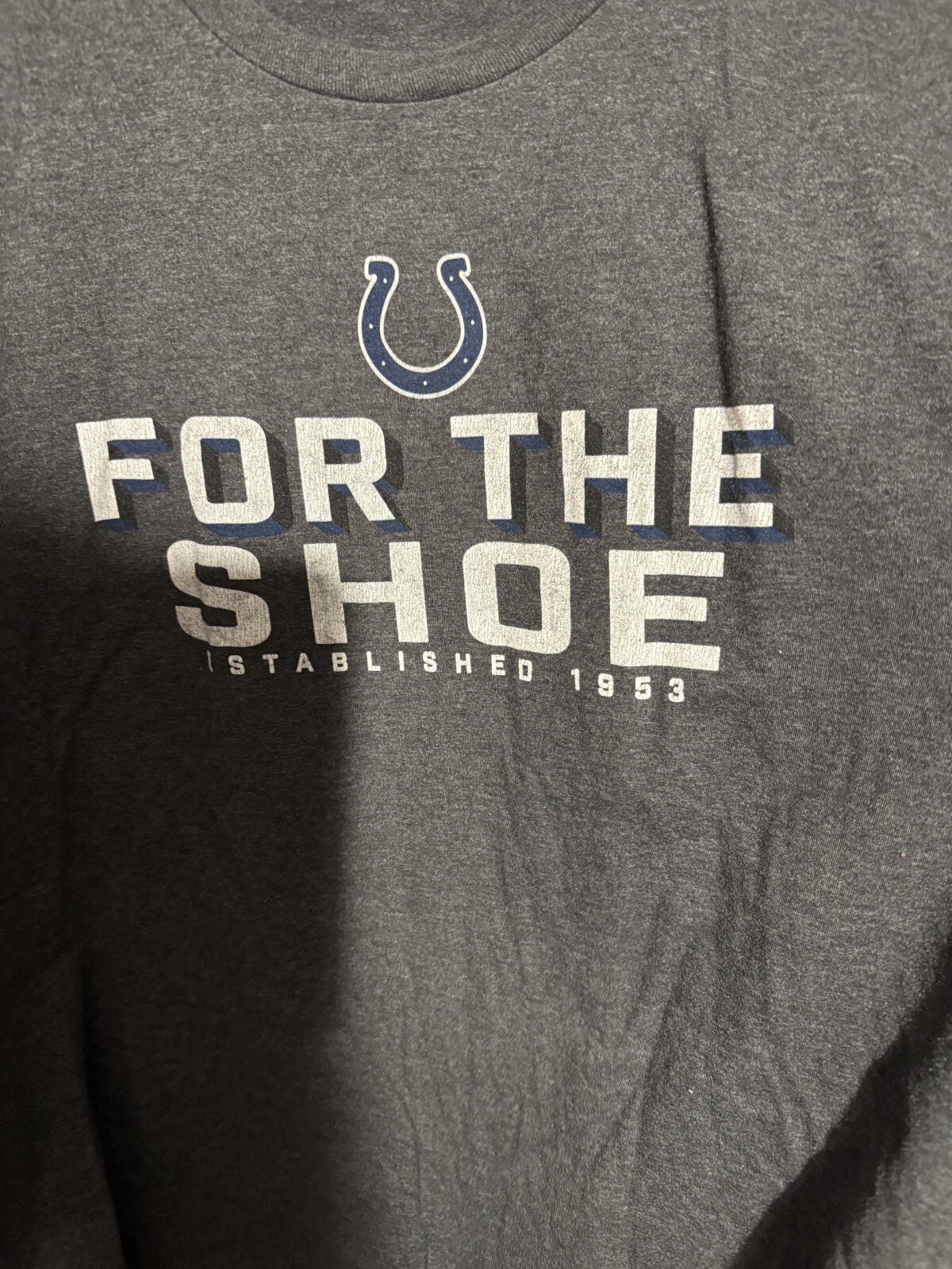 Indianapolis Colts S/S T-Shirt Men L? Gray