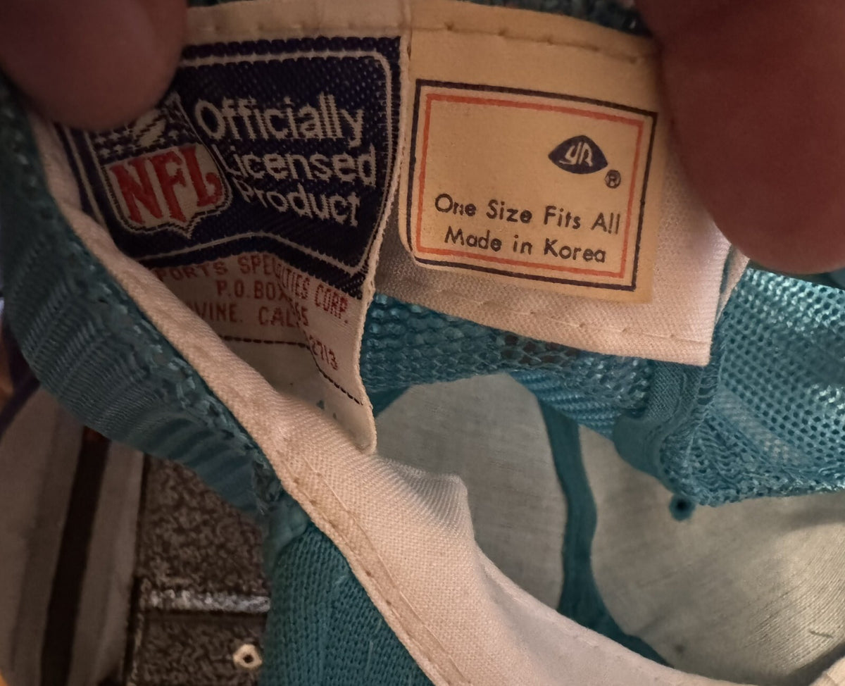 Miami Dolphins Vintage Snapback Trucker Hat OSFA Blue