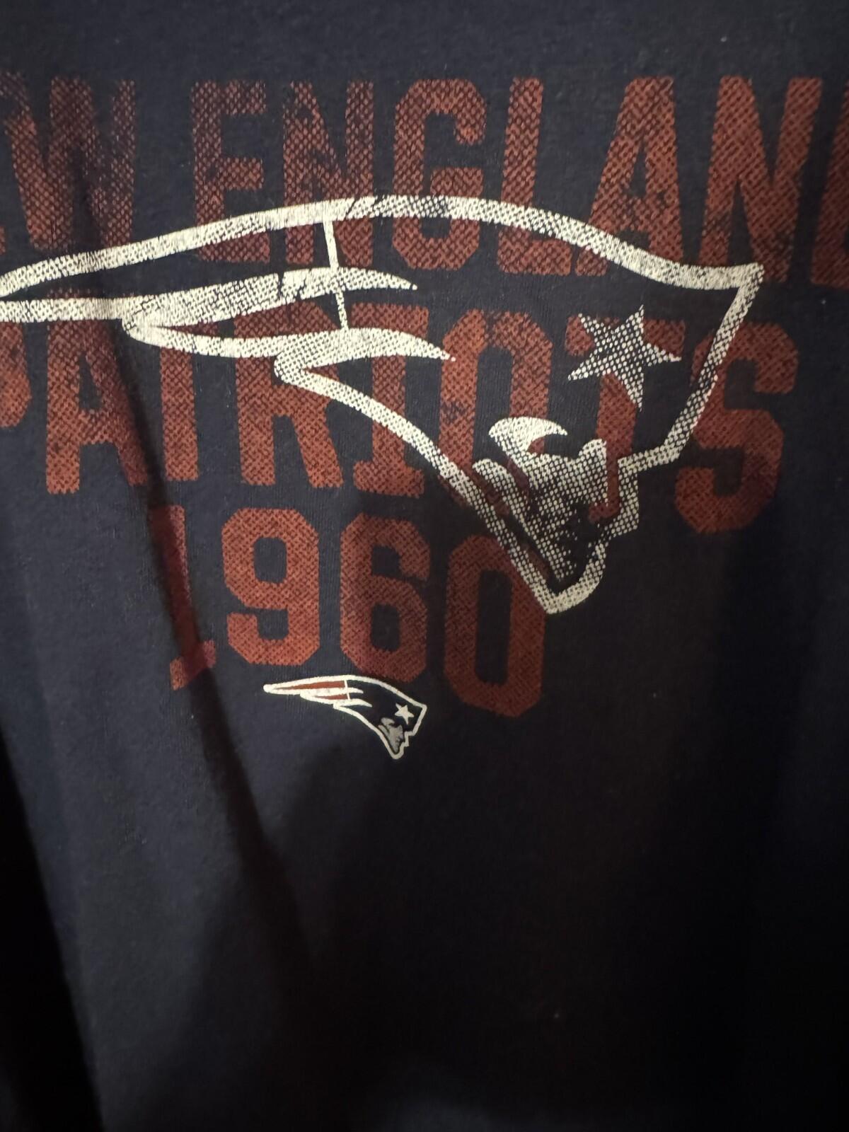 New England Patriots Men XXL Blue Team Apparel T-shirt