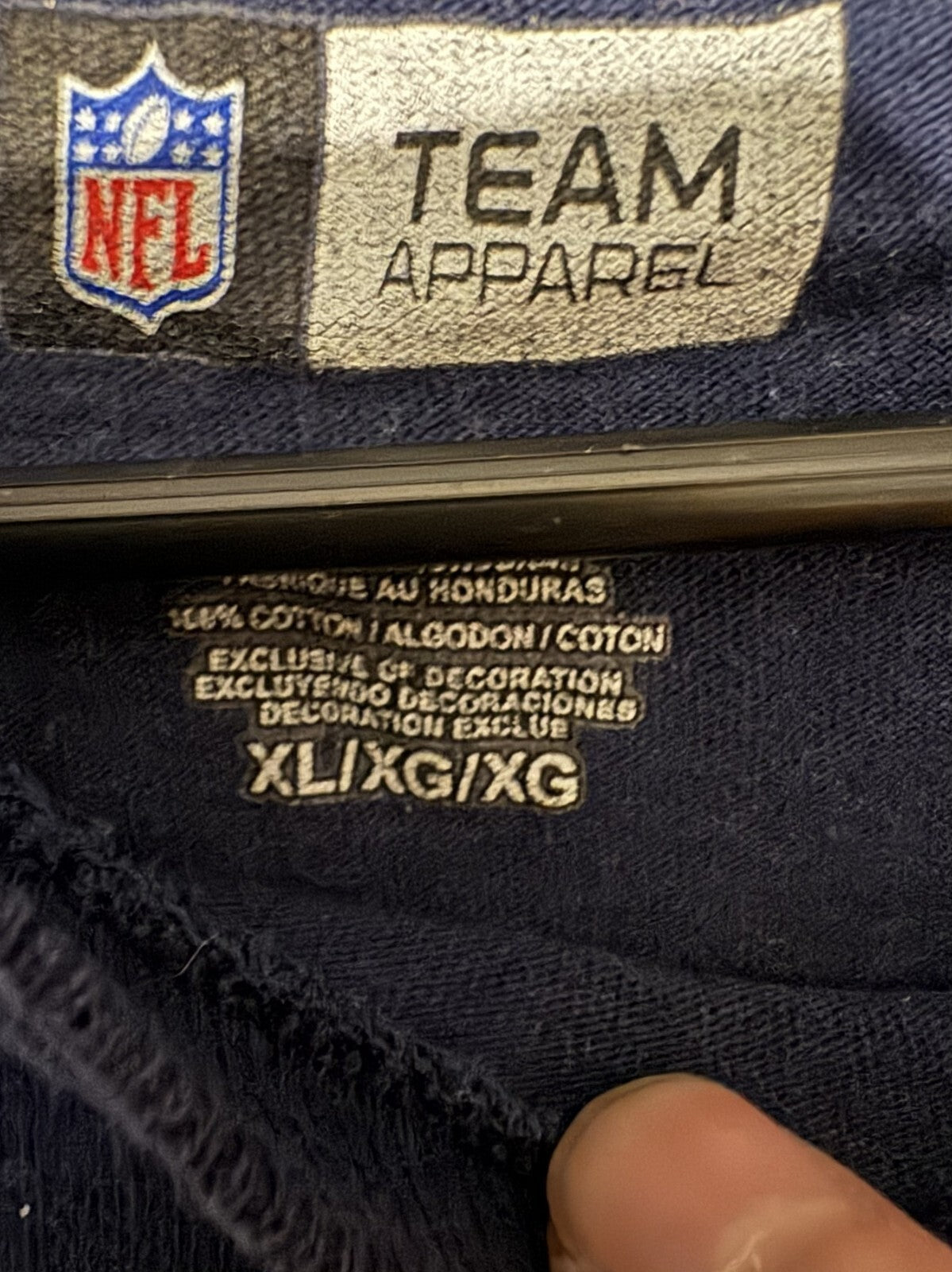New England Patriots T-Shirt Men's Size XL Blue Team Apparel