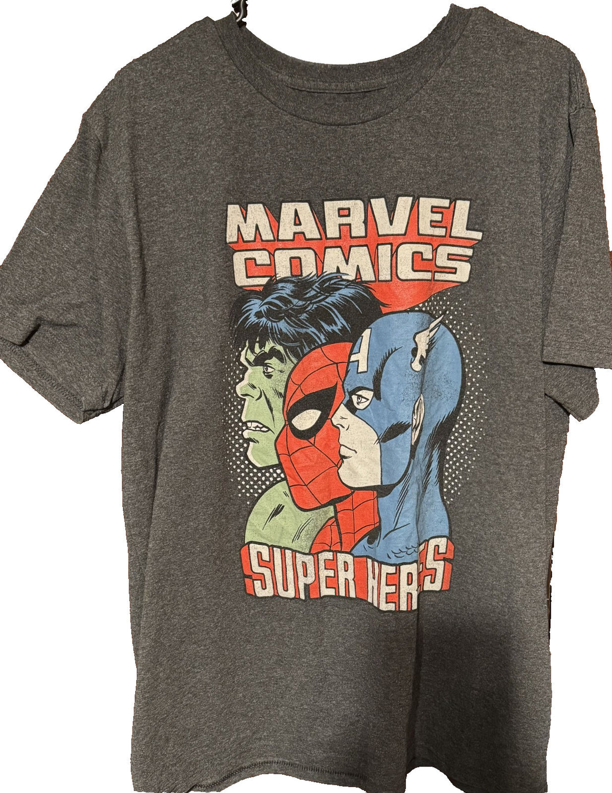 Captain America Marvel Avengers T-Shirt Men's Sz XL Gray