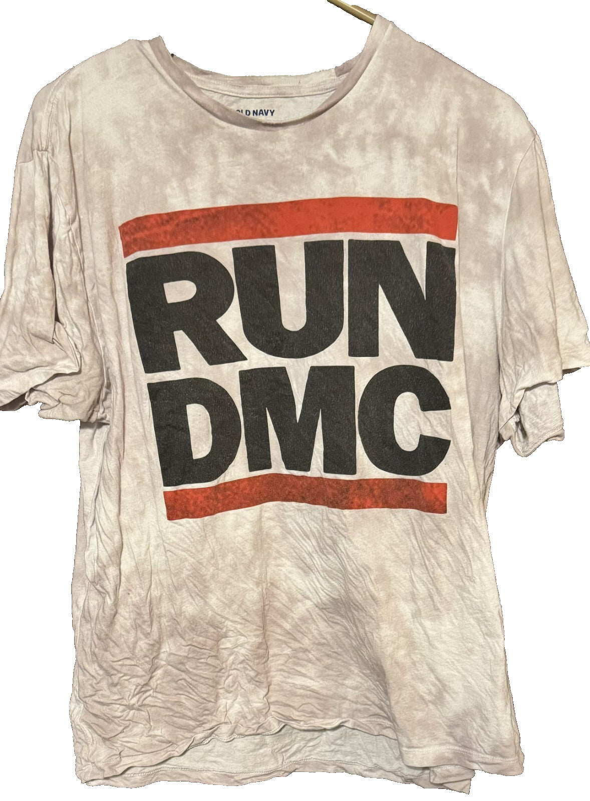 Run DMC Tye Dye Vintage Logo t-shirt White Men's size XL