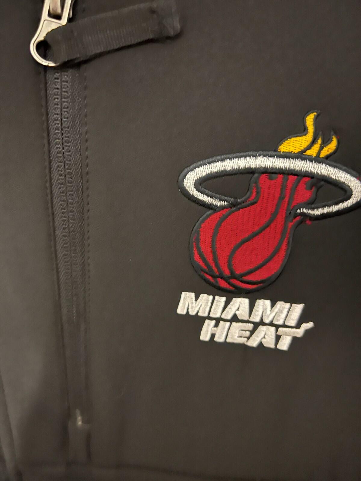 Miami Heat Fossa Insulated Track Jacket Black Men Size Large