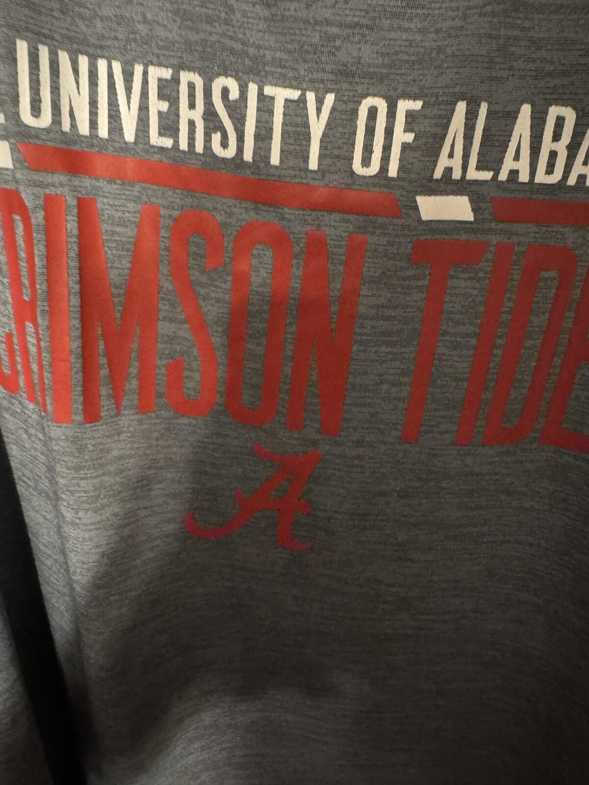 Alabama Crimson Tide Russell Athletic TShirt Gray Men Sz 2XL