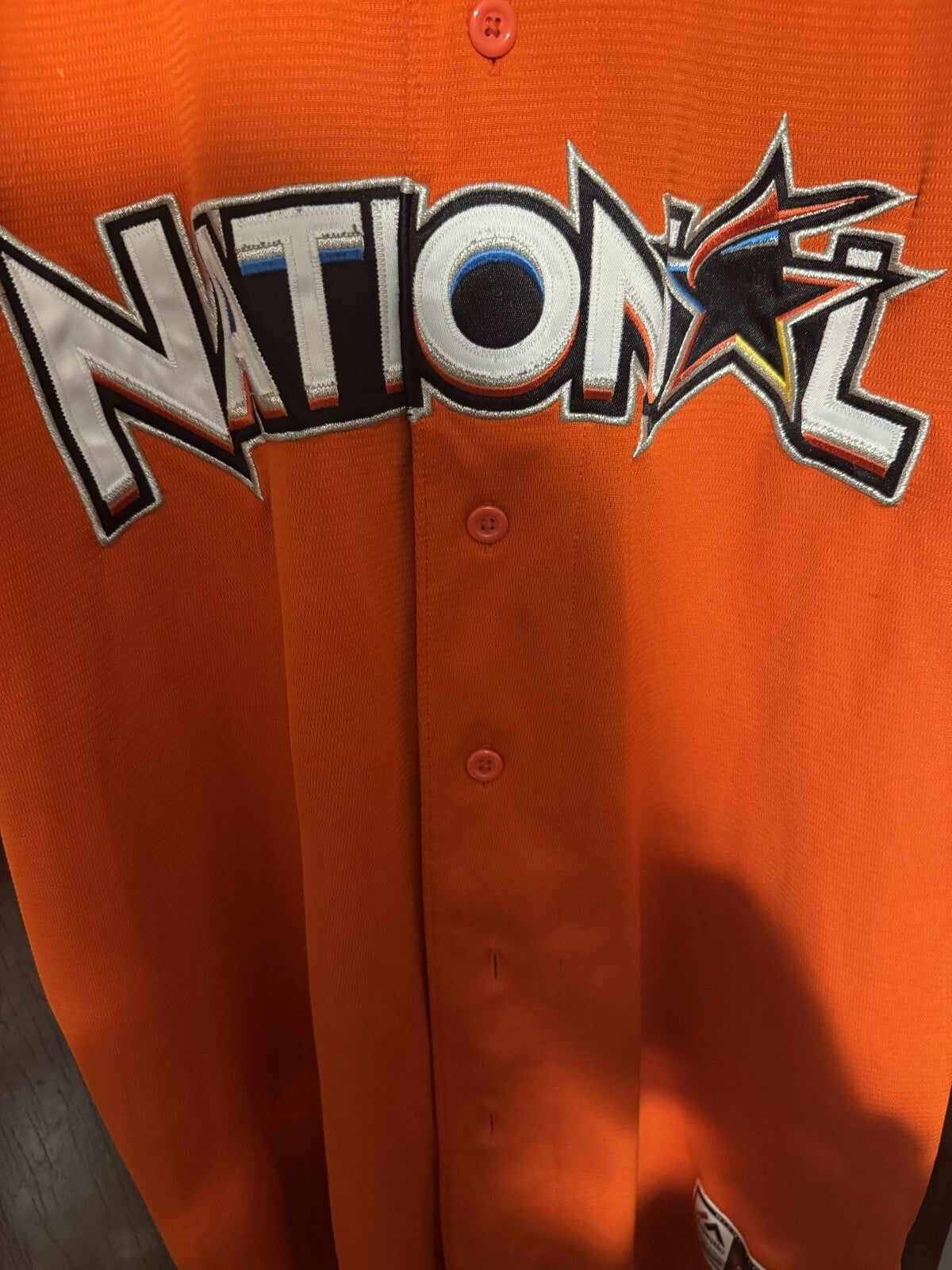 2017 All Star Game Majestic Jersey Miami Marlins Men's Sz XXL ? Orange