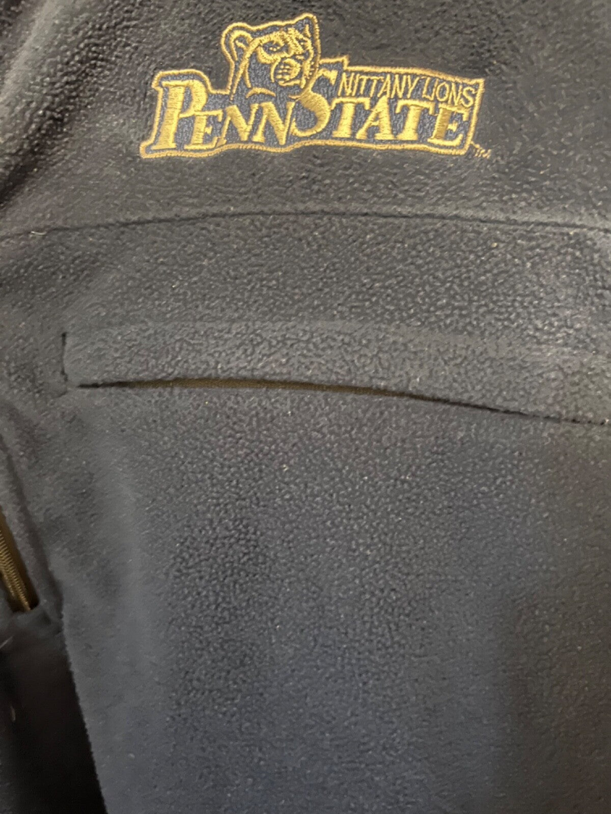 Penn State Fleece 1/4 zip Sweatshirt Men Sz L Pullover Blue