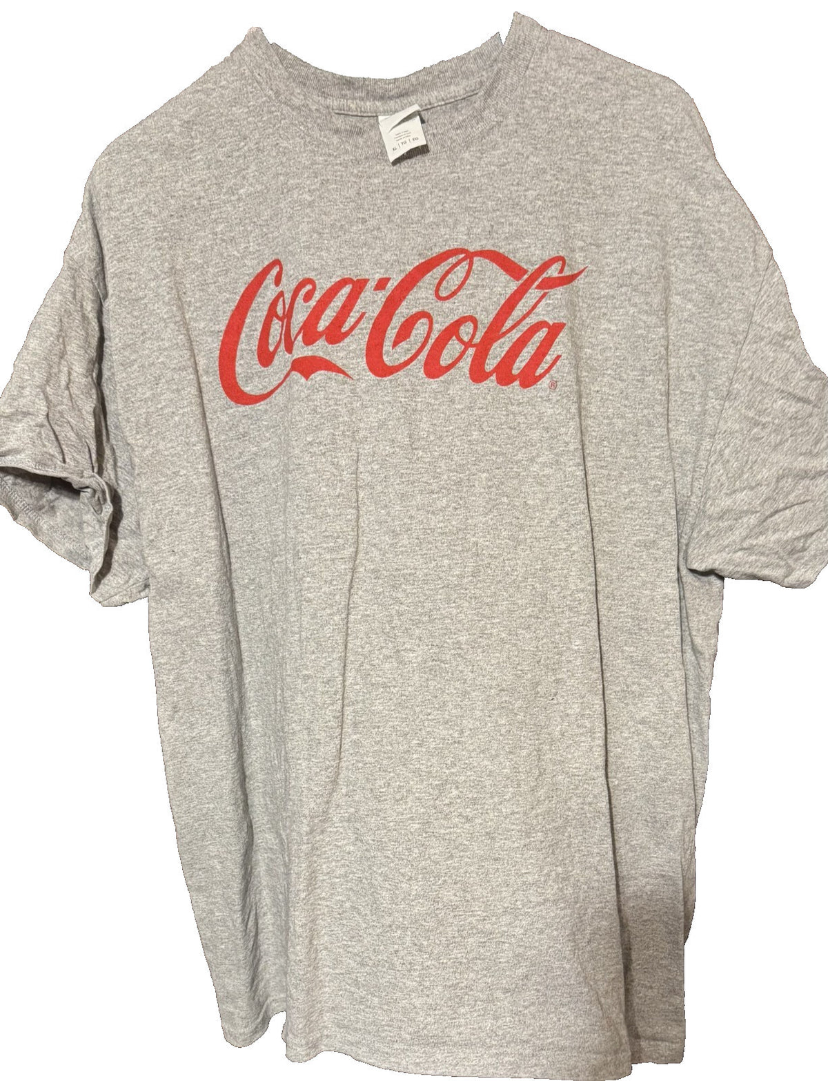 Coca Cola Classic Logo Men's Size XL Gray T-Shirt Coke