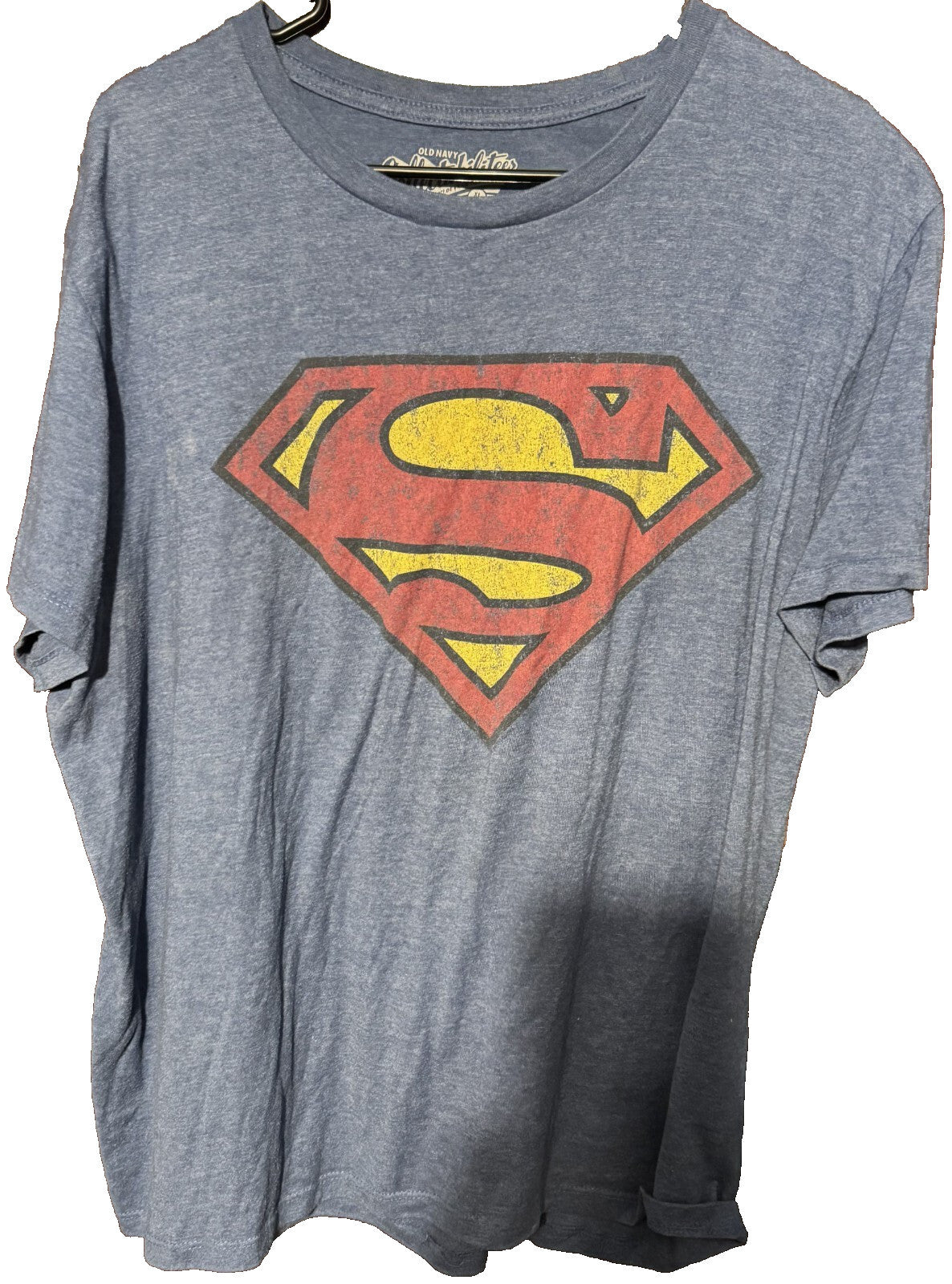 Superman Old Navy T-Shirt Men Sz XL Blue DC Comics