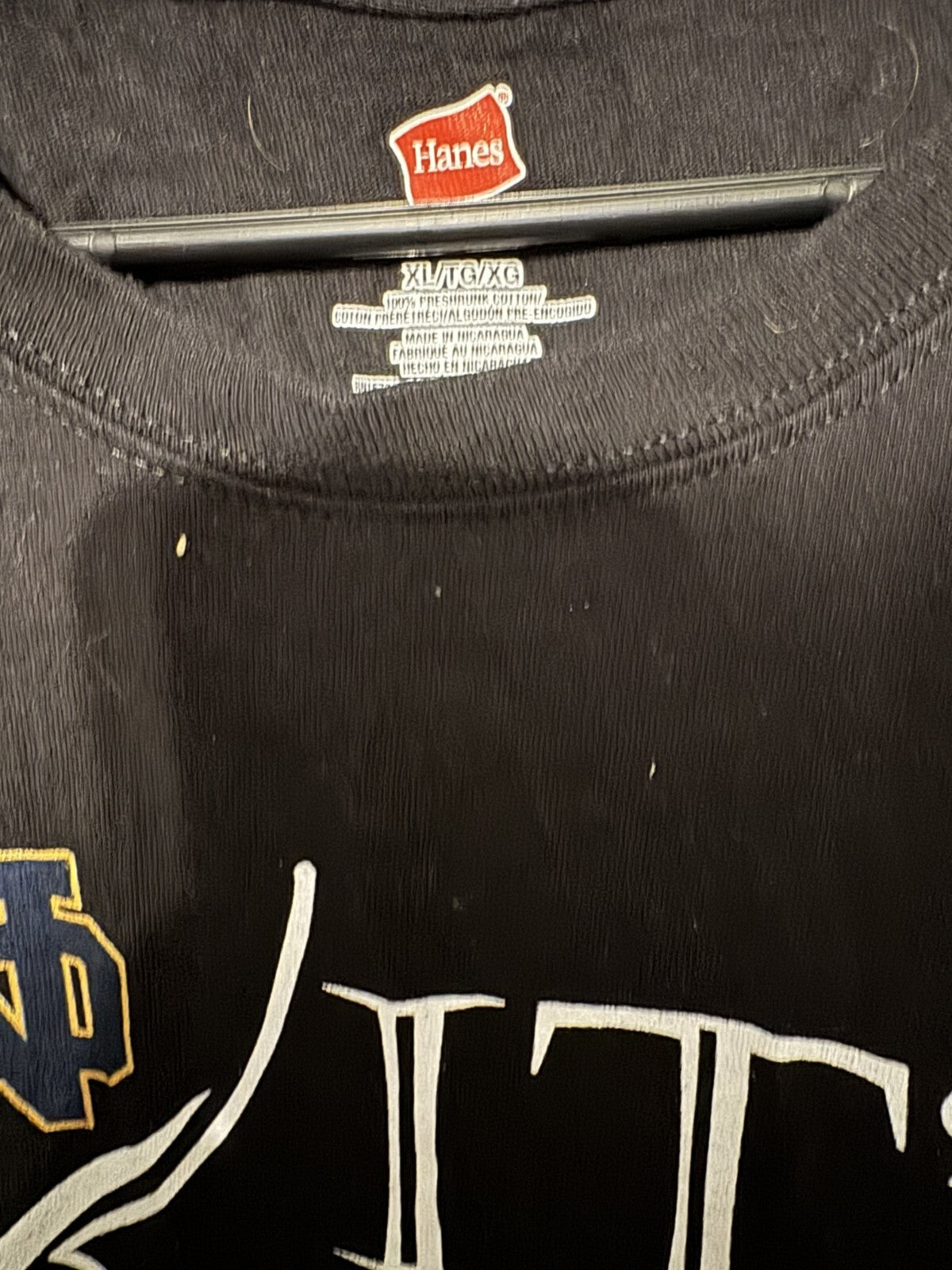 Notre Dame Fighting Irish Black Vintage It's In My DNA tee Size XL