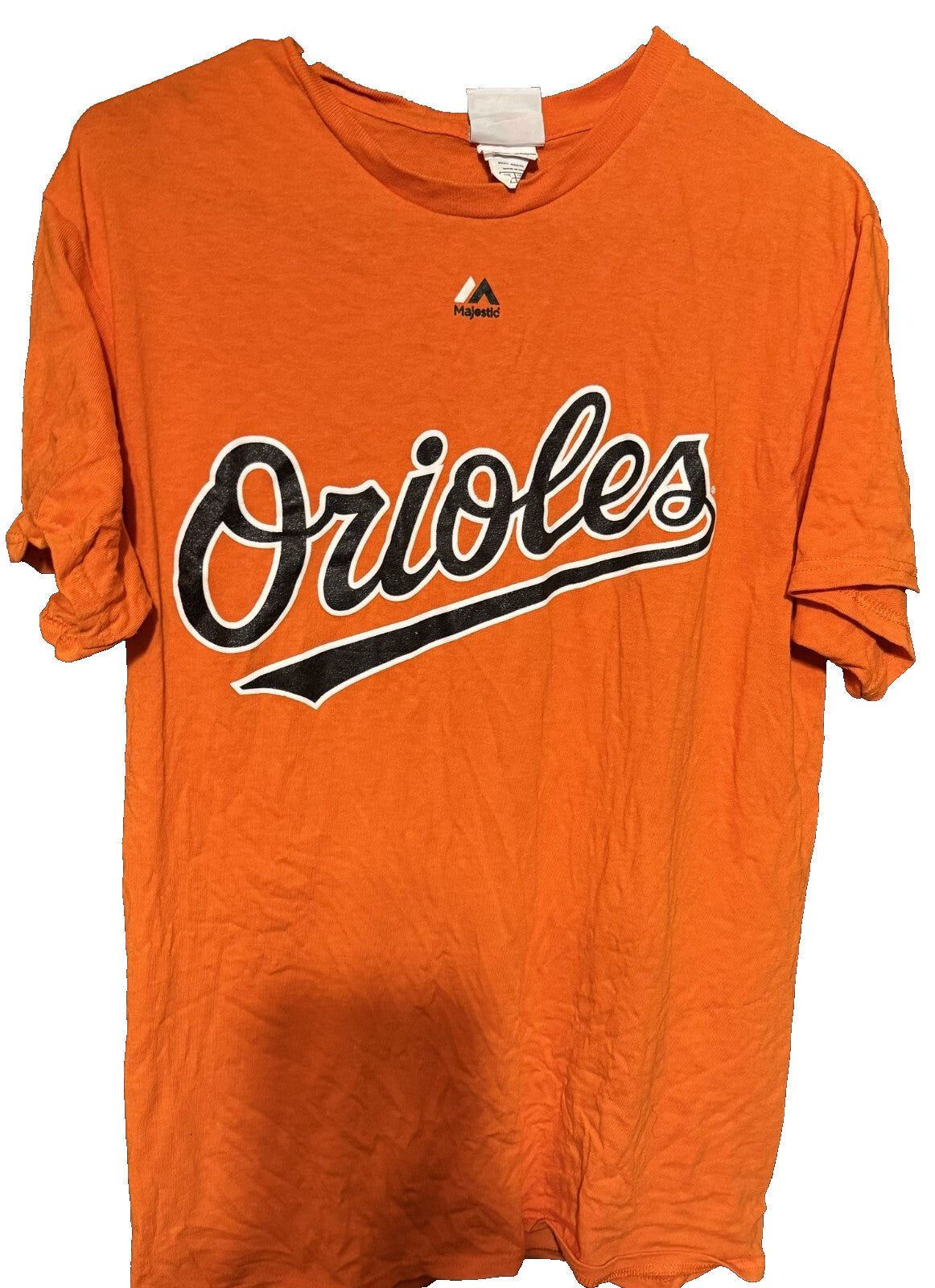 Baltimore Orioles Majestic Orange t-shirt Men size M