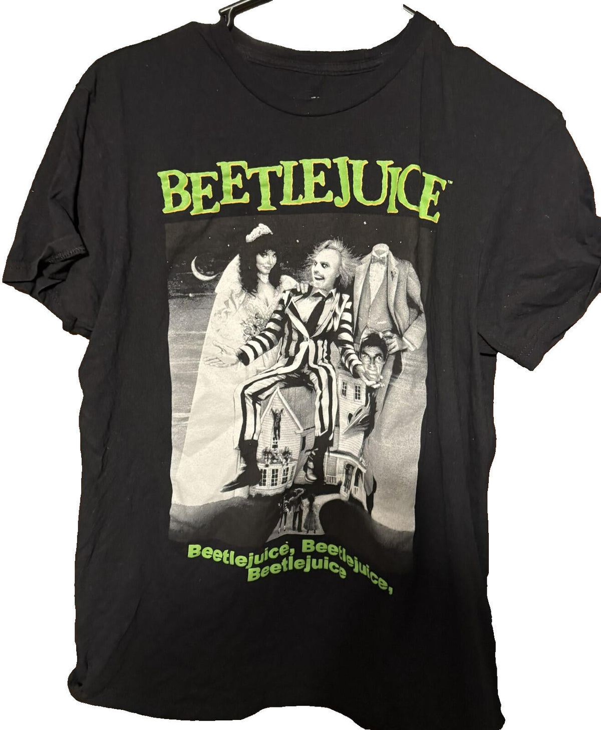Beetlejuice Short Sleeve T-Shirt Men M Black