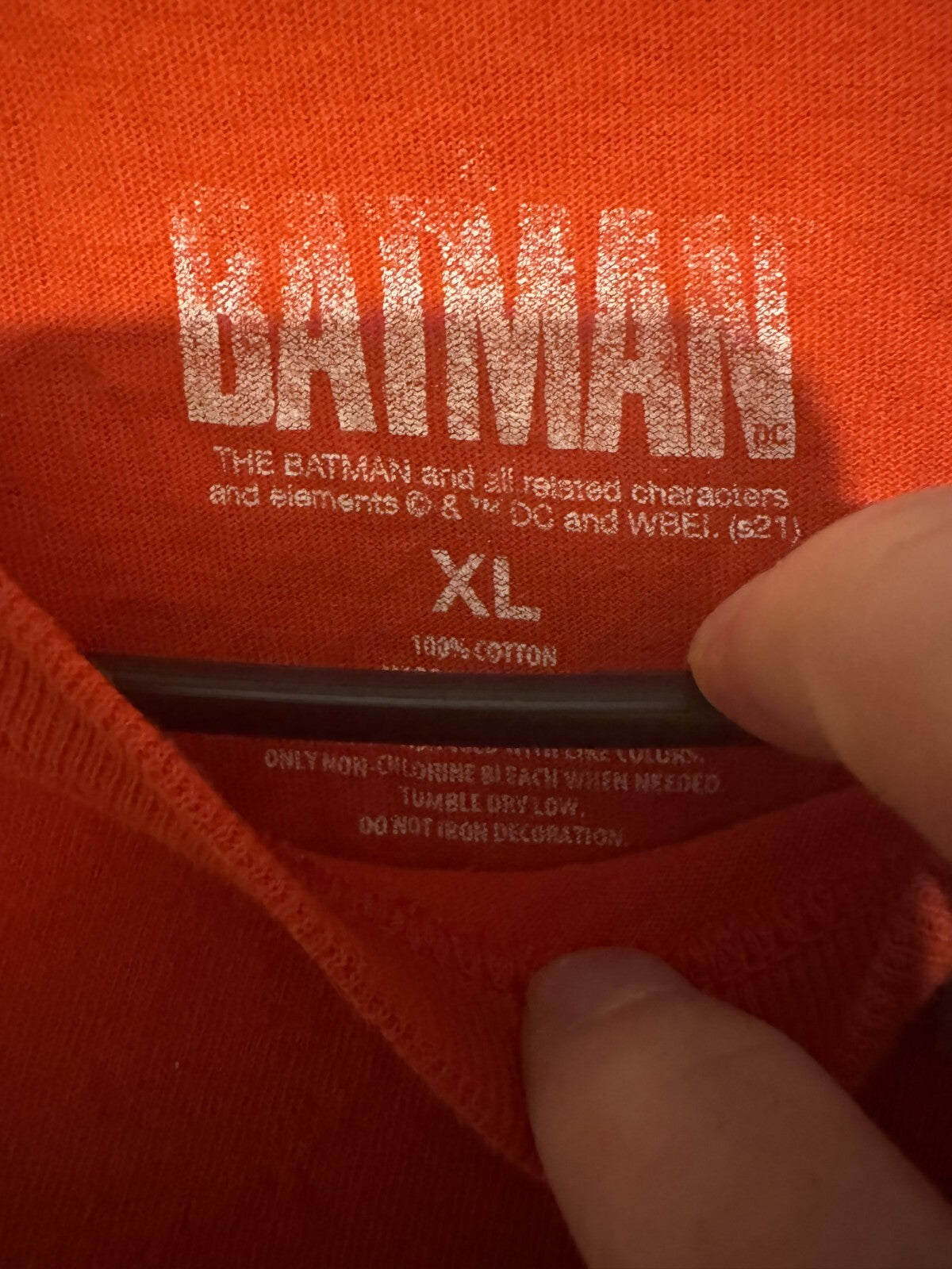 The Batman Movie T-Shirt Men Sz XL Red DC Comics