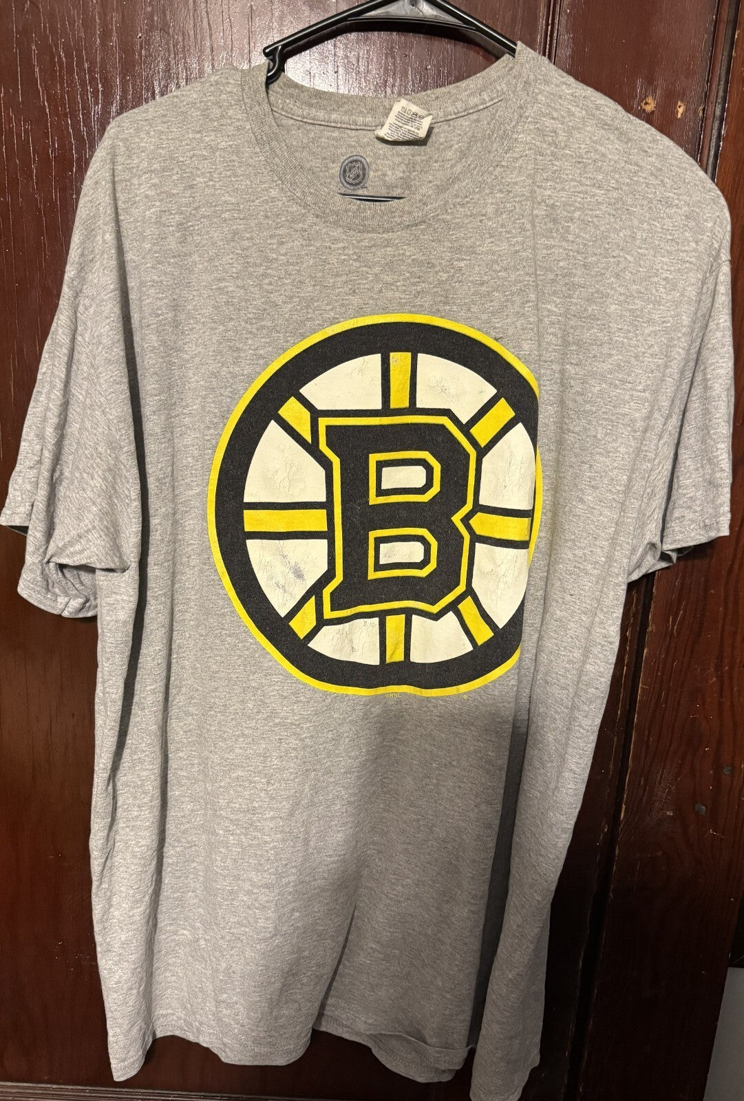 Boston Bruins Zdeno Chara #33 Gray Tee Men's Sz XL