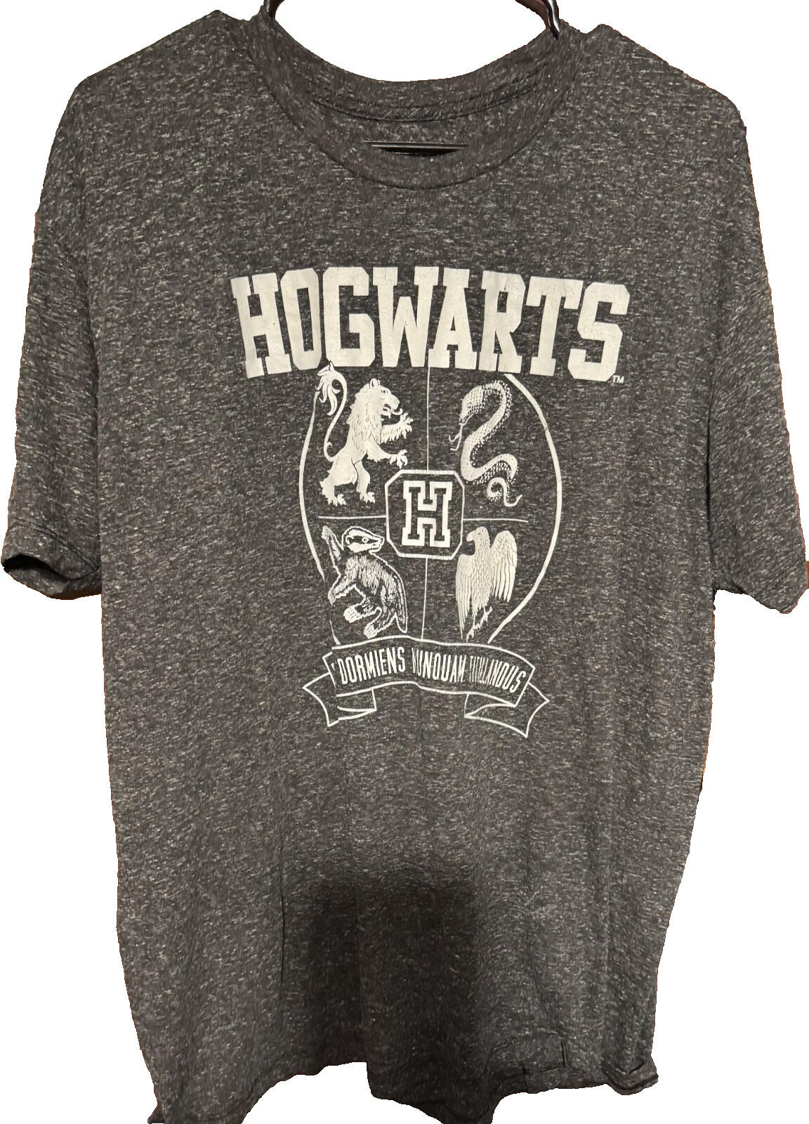 Harry Potter Hogwarts Super Soft T Shirt Men's Size 2XL Gray