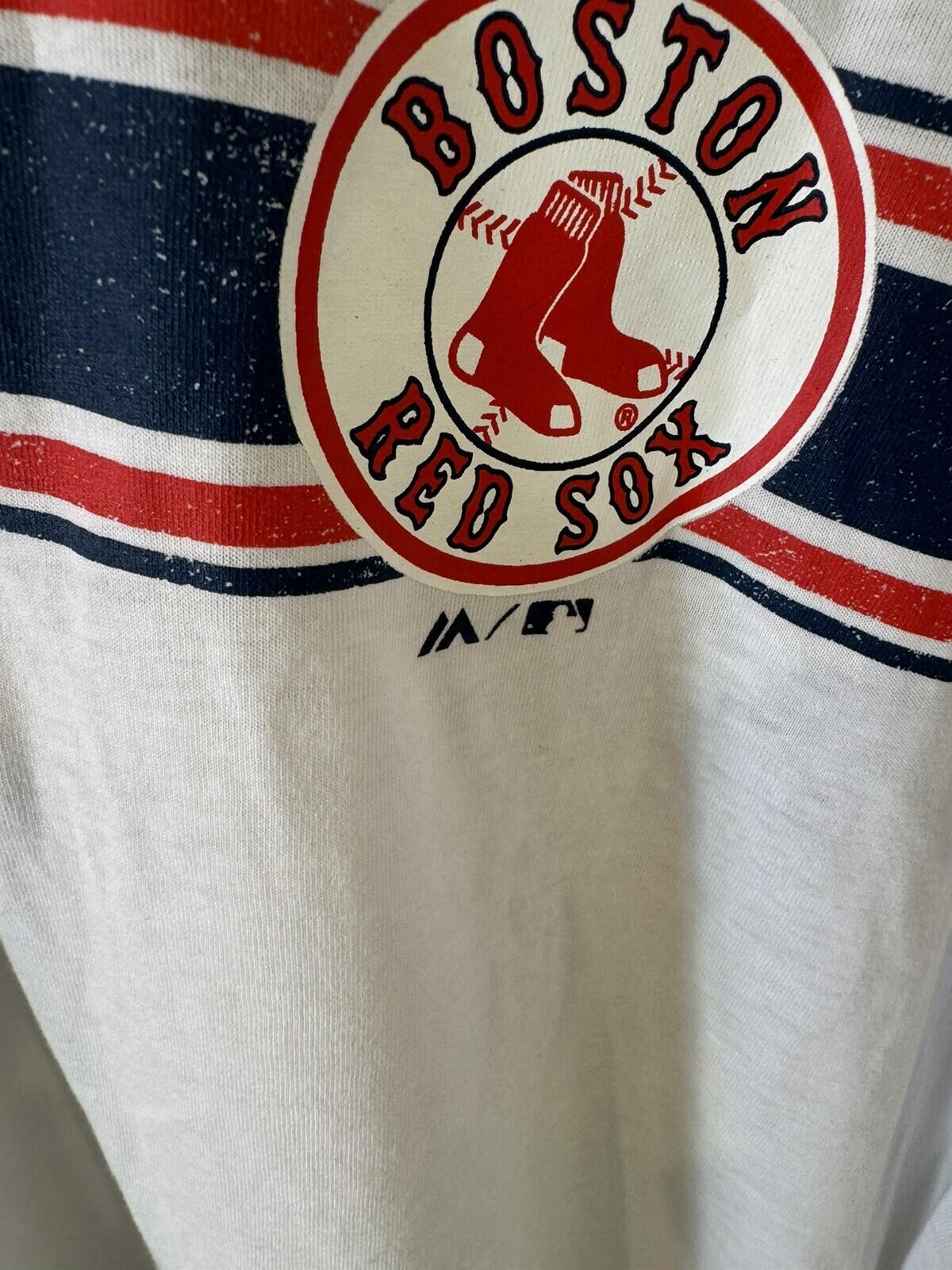 Boston Red Sox Majestic TShirt Men Sz XL White NEW WITH TAGS