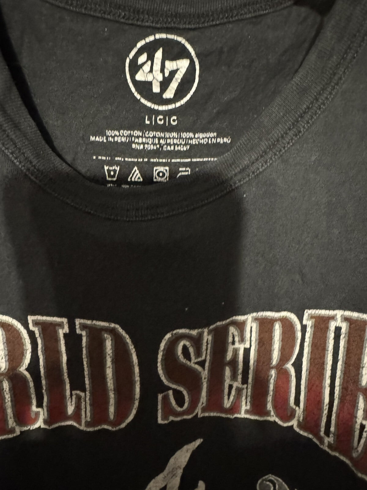 Atlanta Braves 2021 World Series Champs '47 T-Shirt Men's Sz L Blue