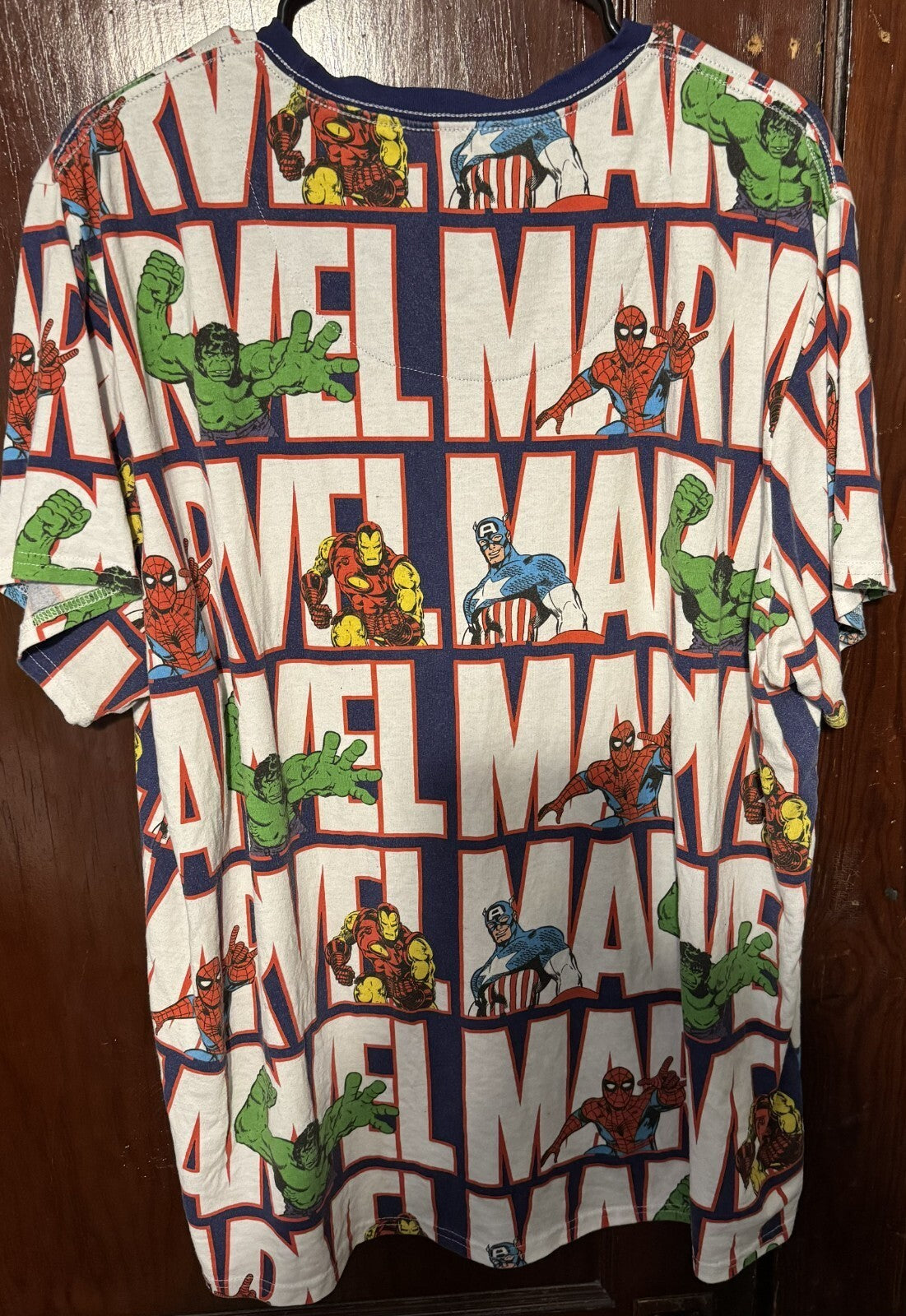 Captain America Marvel Avengers T-Shirt Men's Sz 2XL Blue