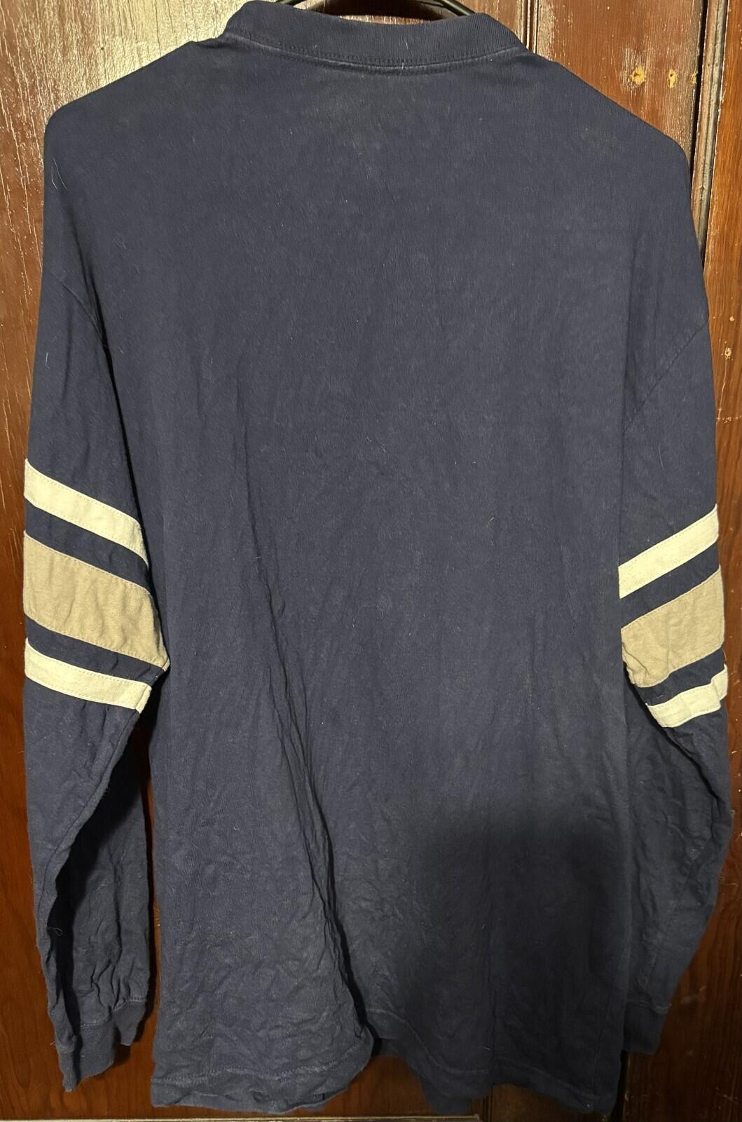 New England Patriots Long Sleeve Pullover Men Sz L Blue