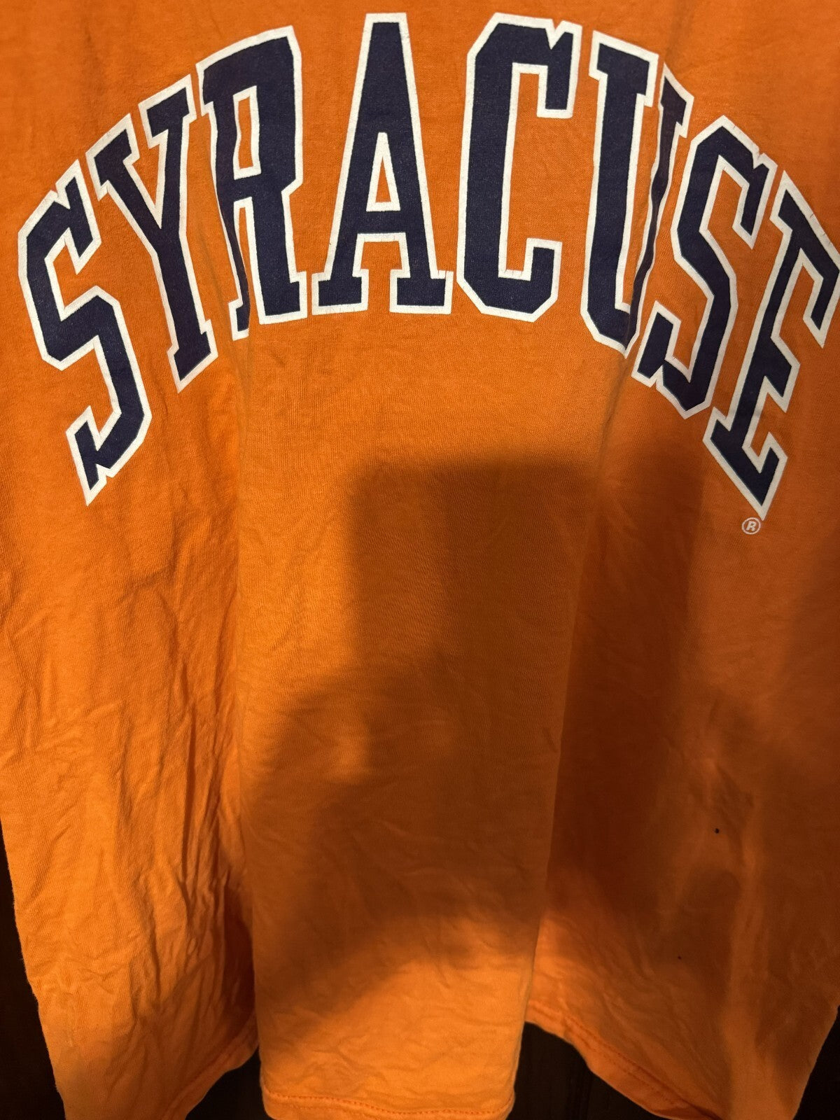 Syracuse Orangemen Logo Tee Men's L (?) Orange