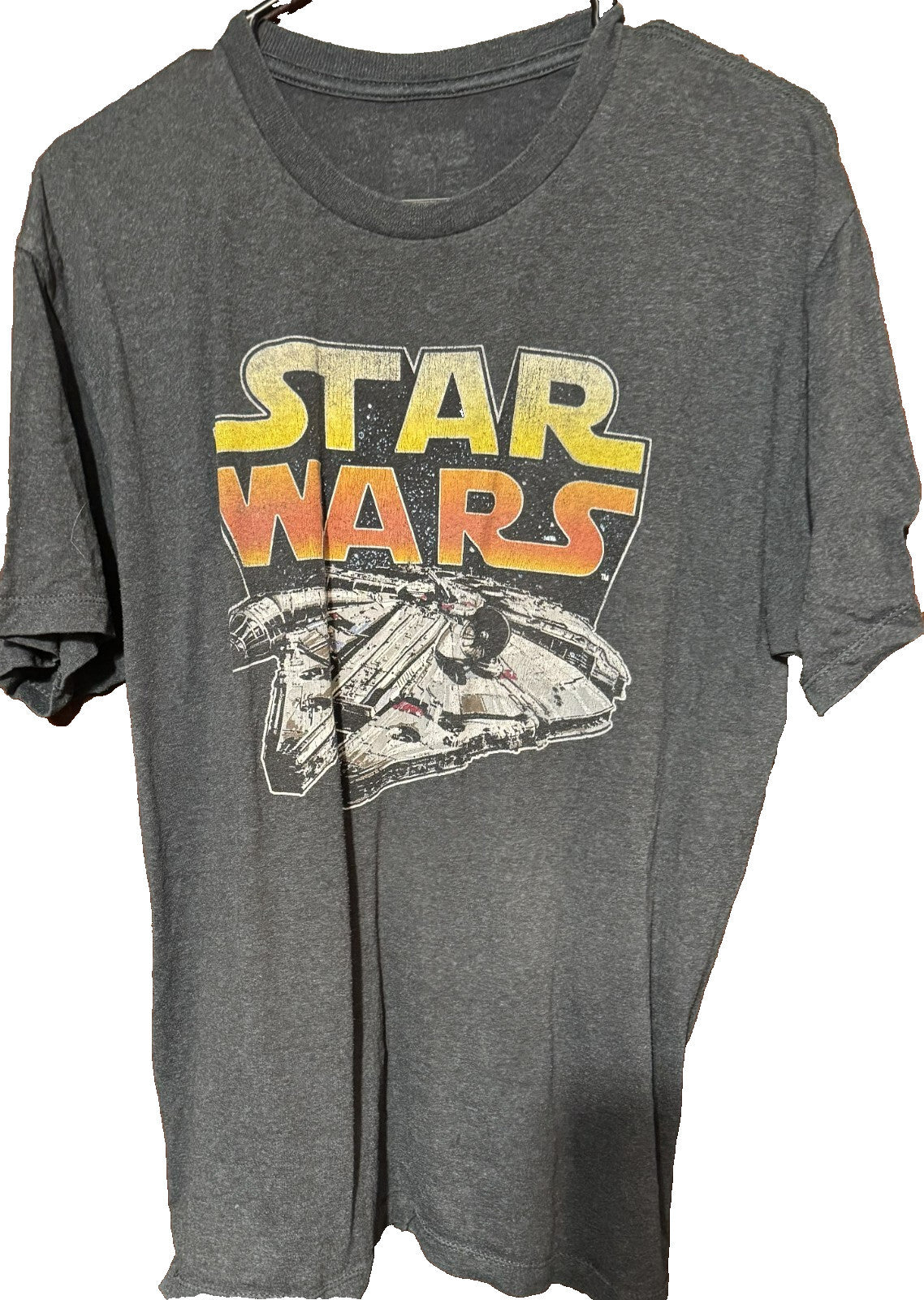 Star Wars Millennium Falcon T Shirt Men's Size L Gray